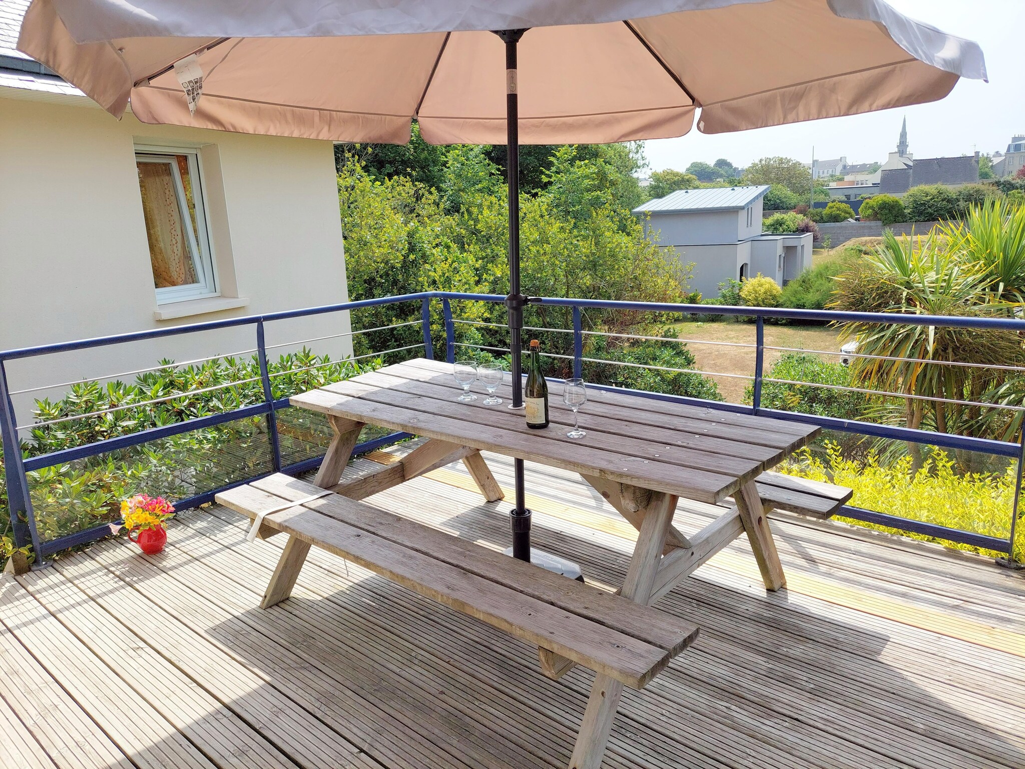   Panorama Meerblick Ferienhaus mit Dachterrasse Gui