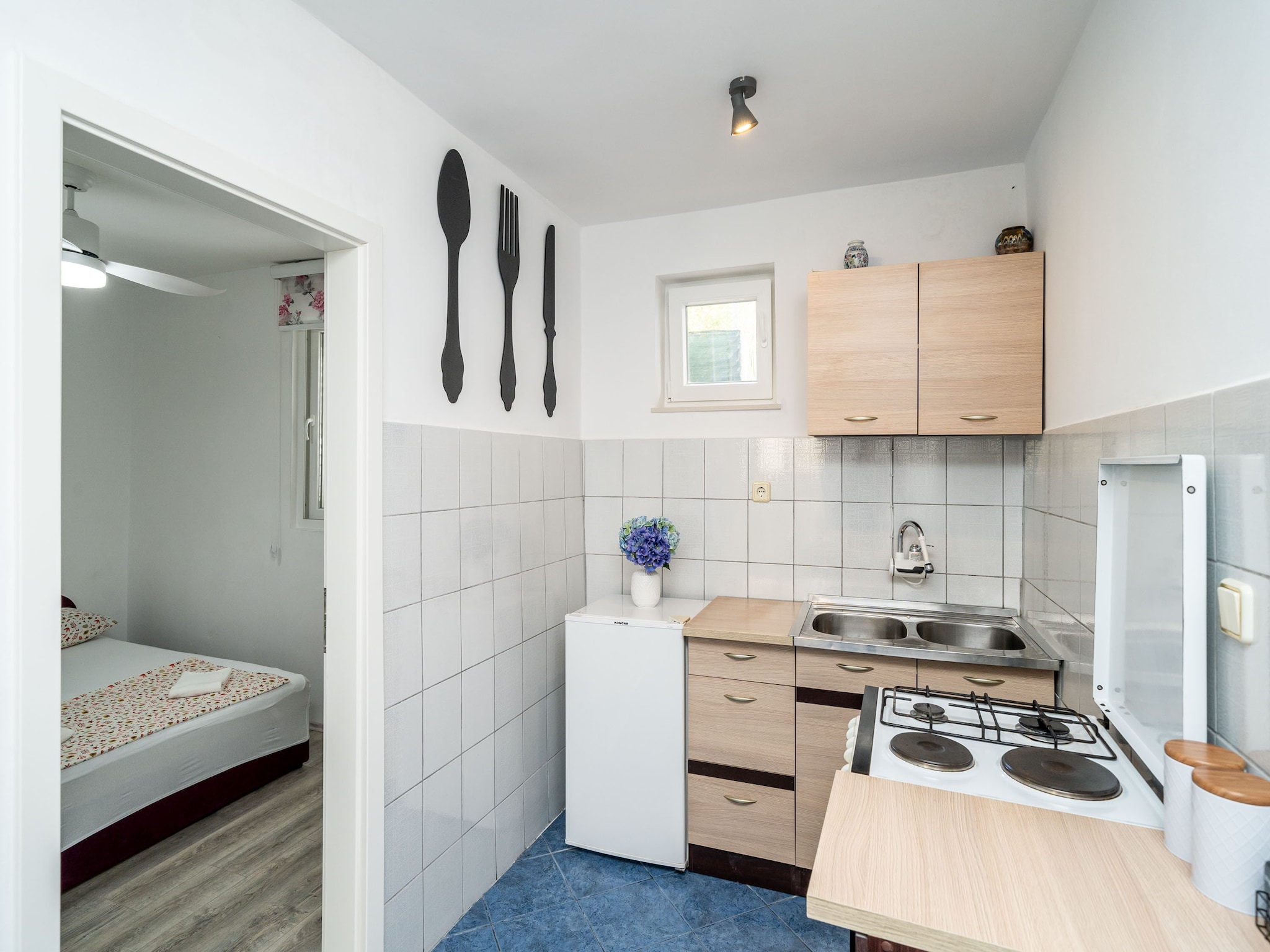 Apartmá Apartment & Rooms Alan - Double Room with Shared B
