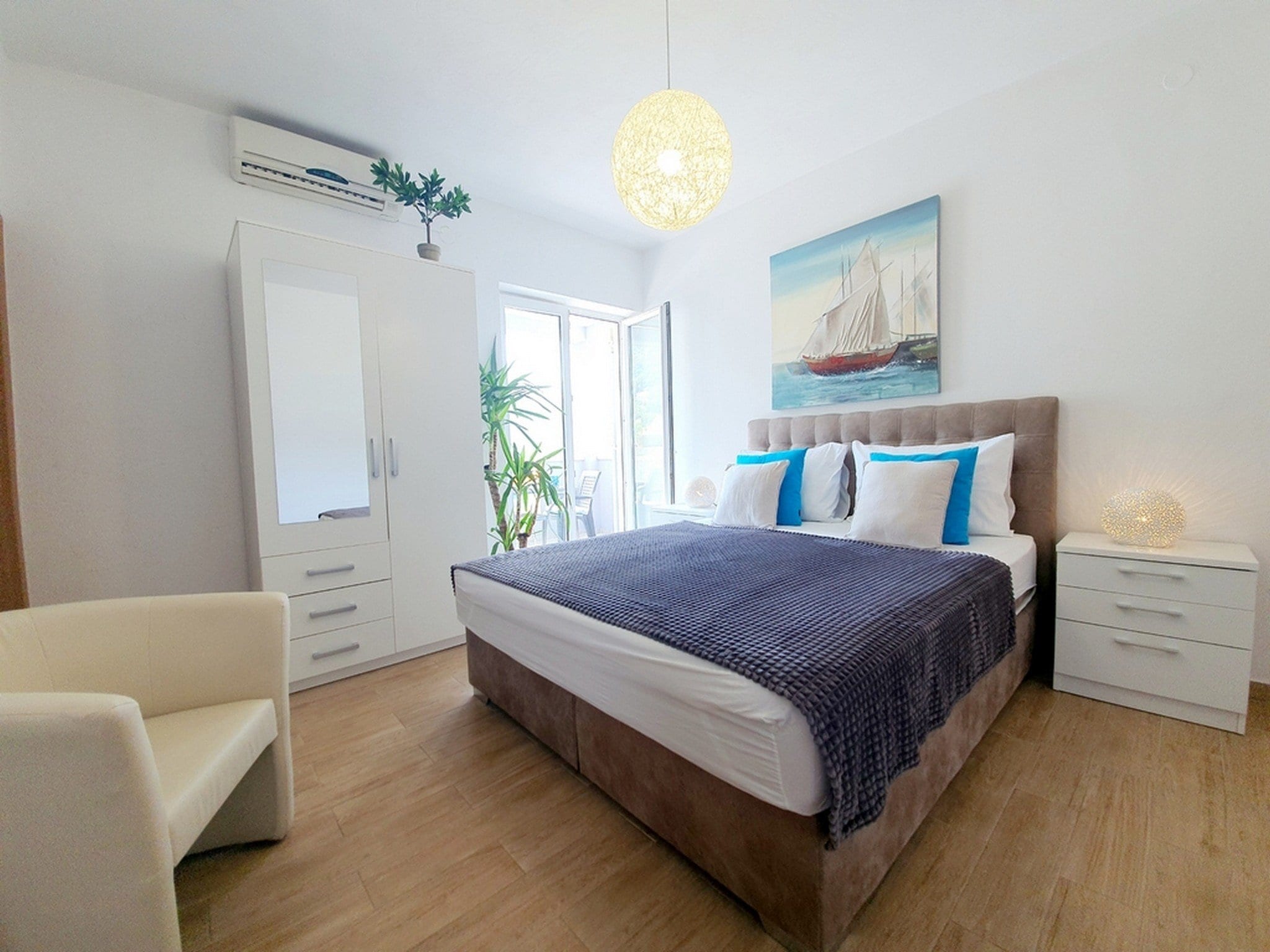 Apartmá Apartments A&M - Studio with Balcony and Sea View