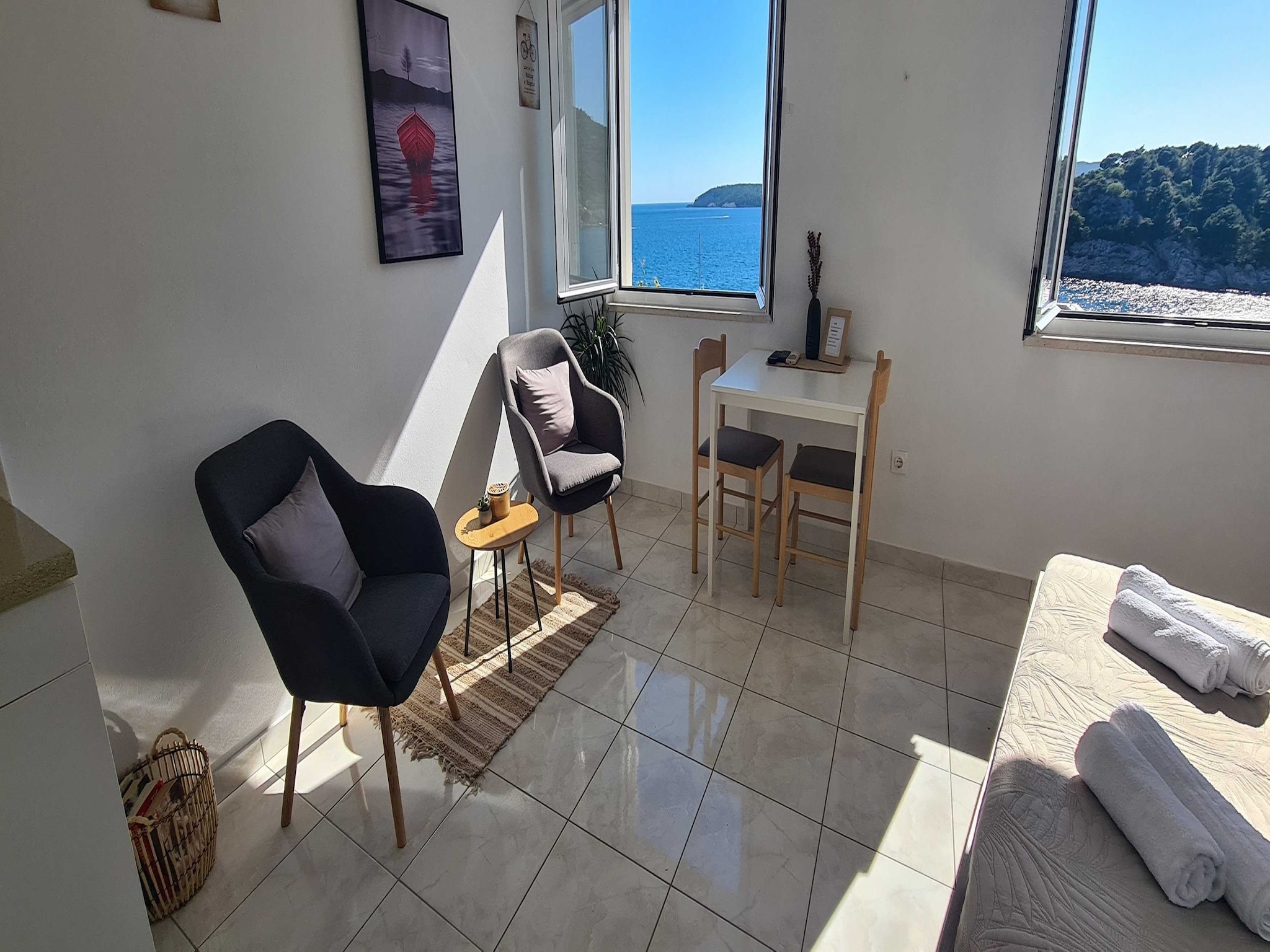 Apartmá Apartments Matea - Studio with Sea View (2 Adults)