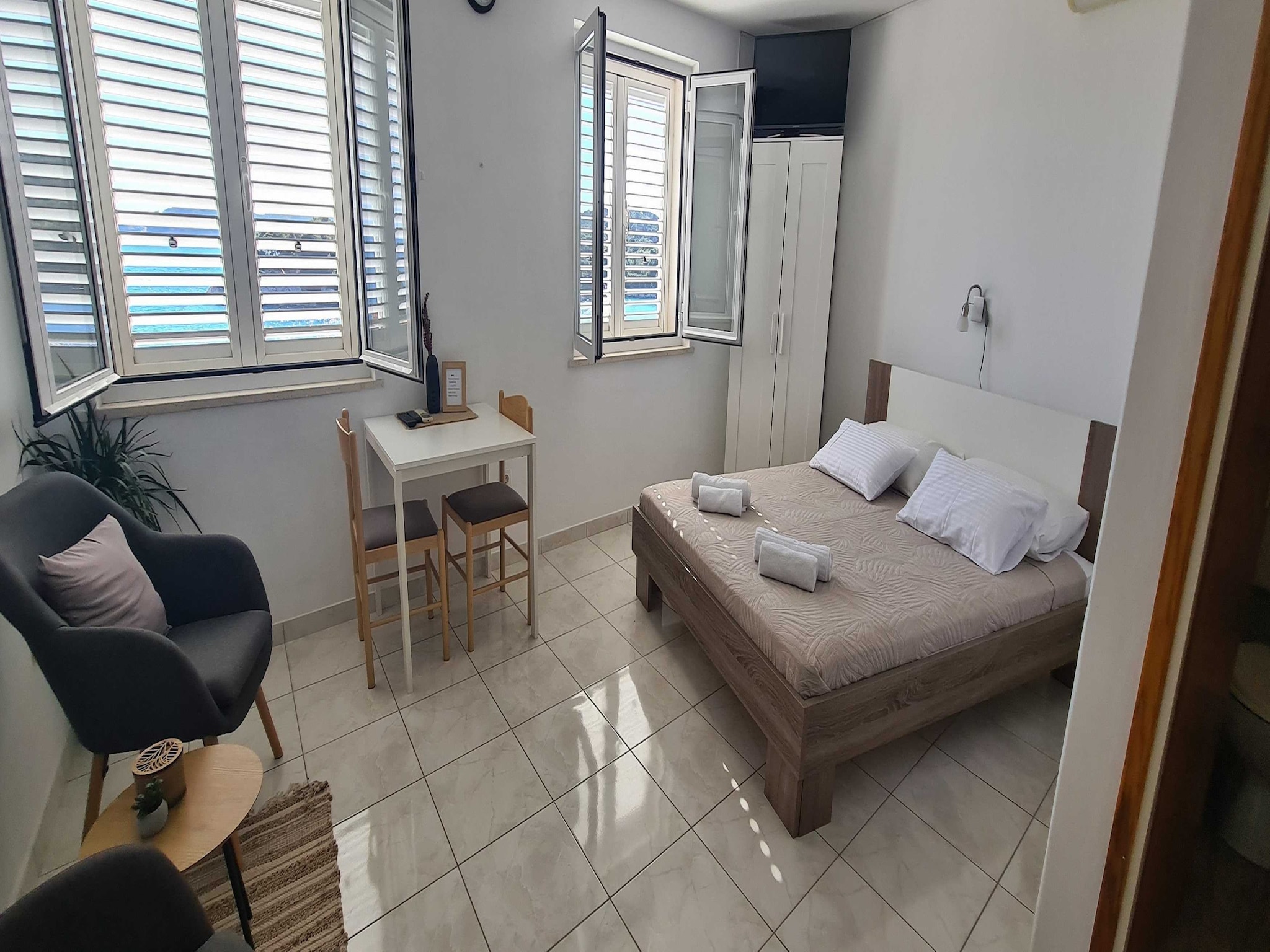 Apartmá Apartments Matea - Studio with Sea View (2 Adults)