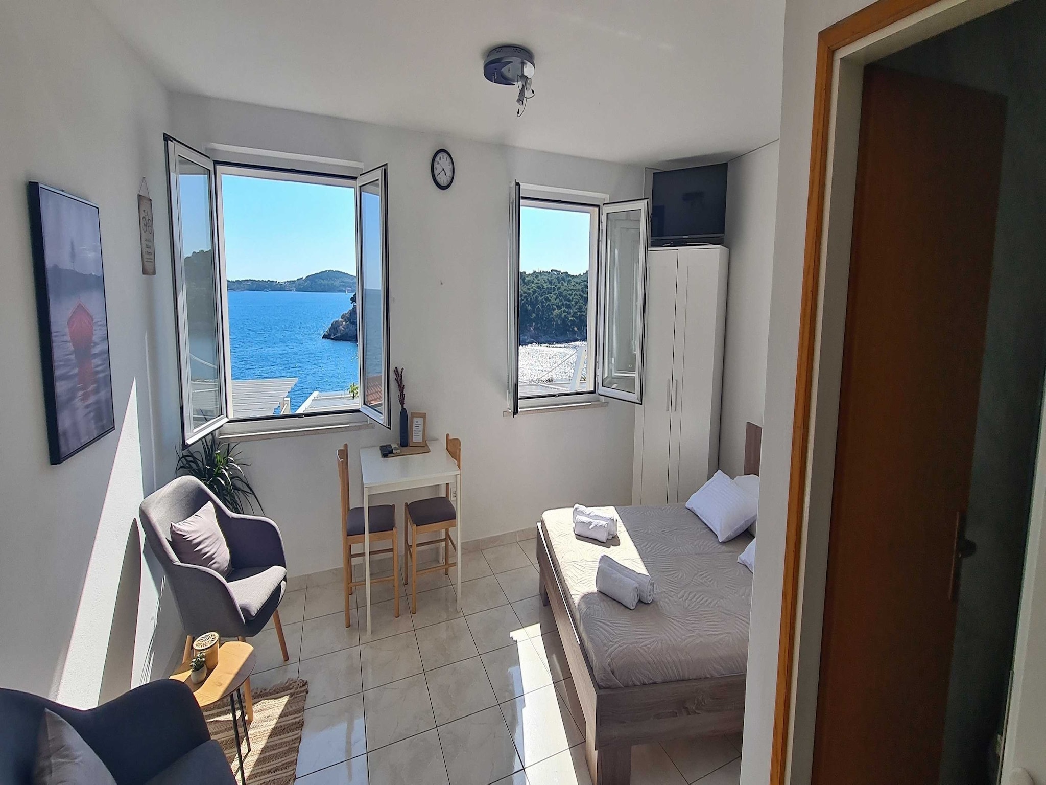 Apartmá Apartments Matea - Studio with Sea View (2 Adults)