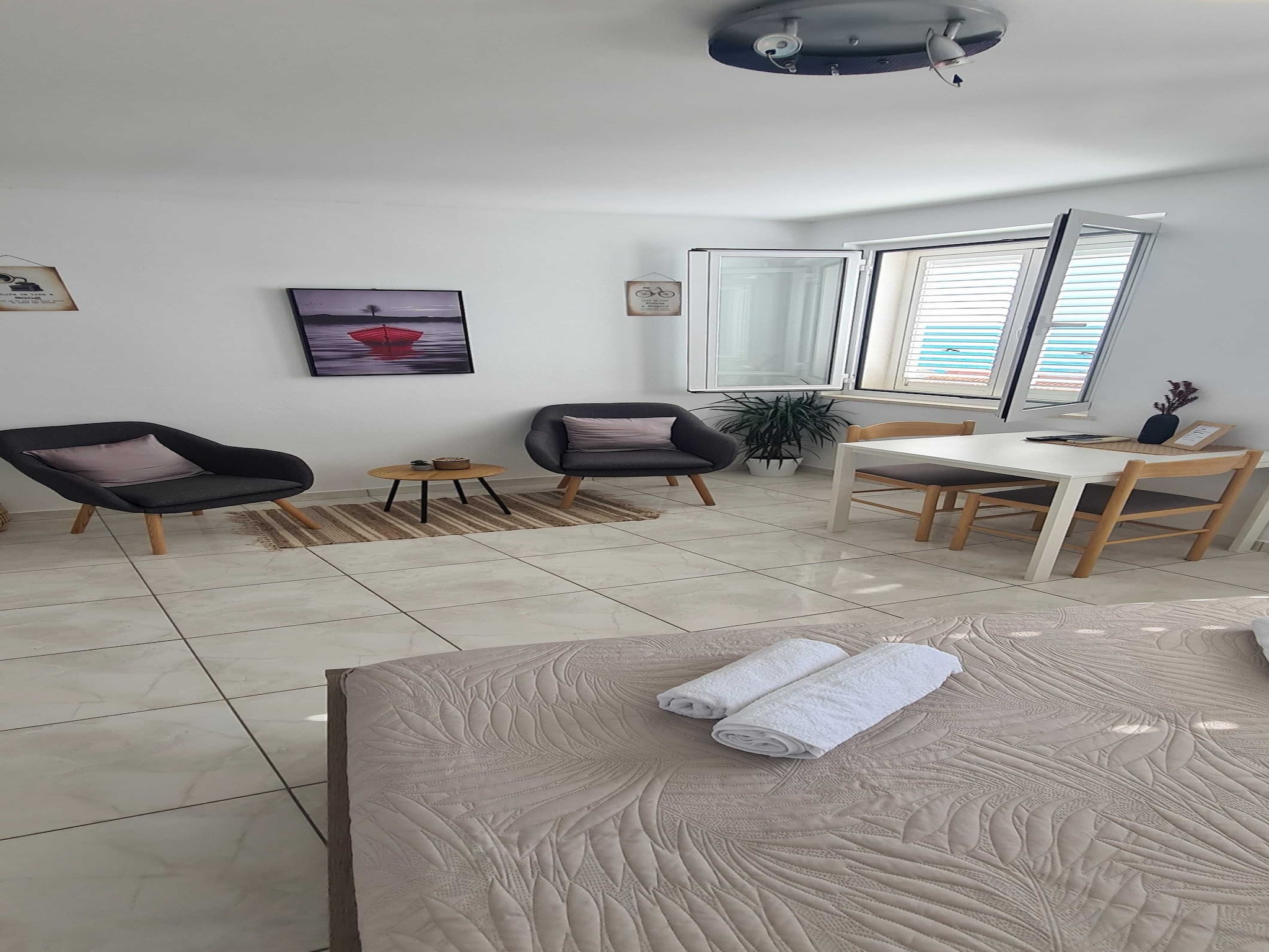 Apartmá Apartments Matea - Studio with Sea View (2 Adults)