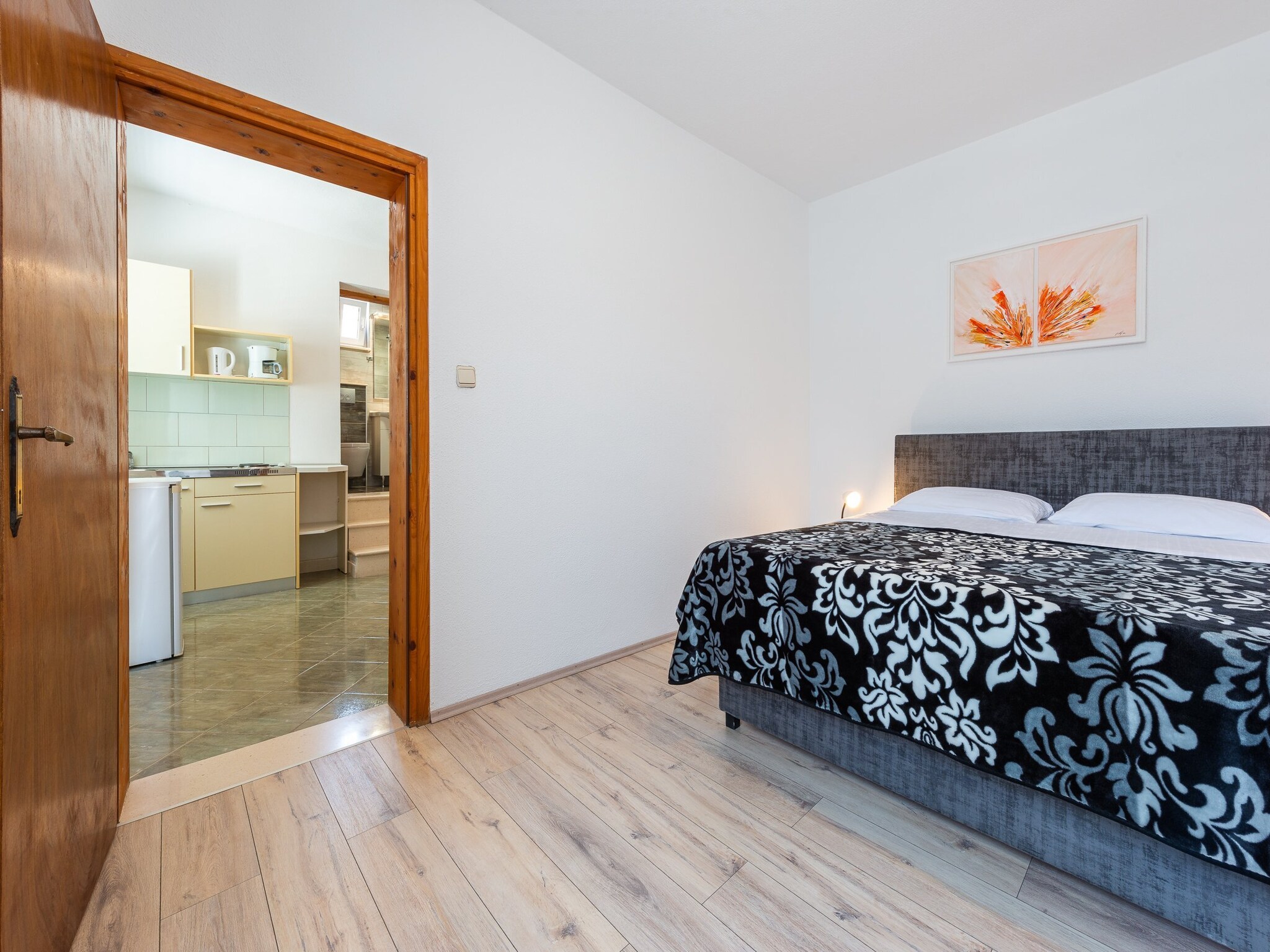 Apartmá Apartments Lucija - One Bedroom Apartment with Ter