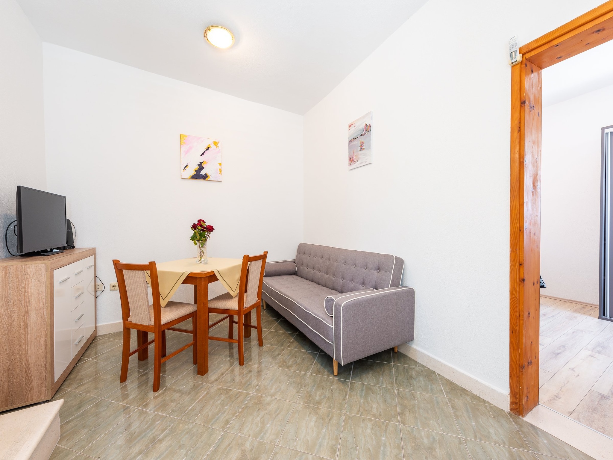 Apartmá Apartments Lucija - One Bedroom Apartment with Ter