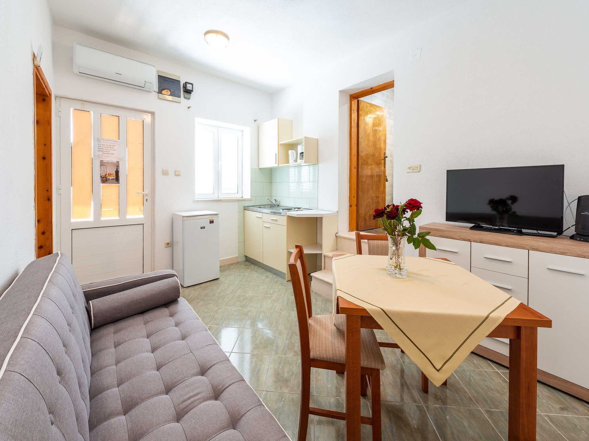 Apartmá Apartments Lucija - One Bedroom Apartment with Ter