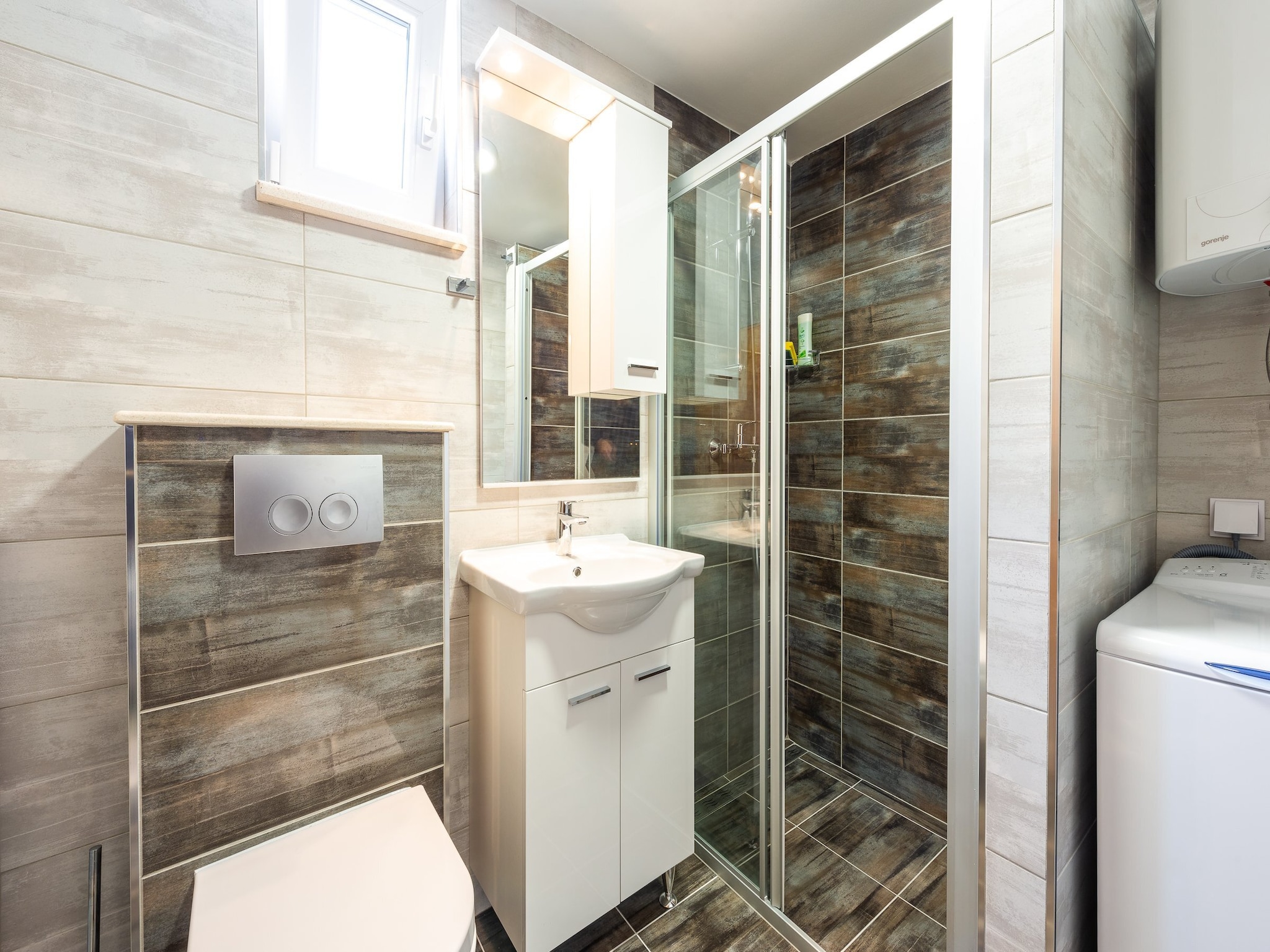 Apartmá Apartments Lucija - One Bedroom Apartment with Ter