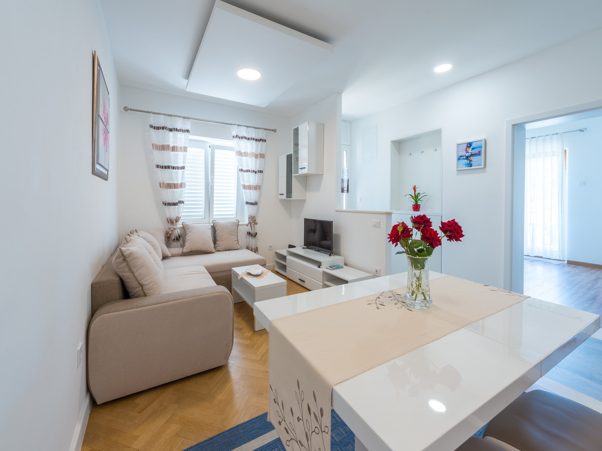 Apartmá Apartments Lucija - Two Bedroom Apartment with Bal