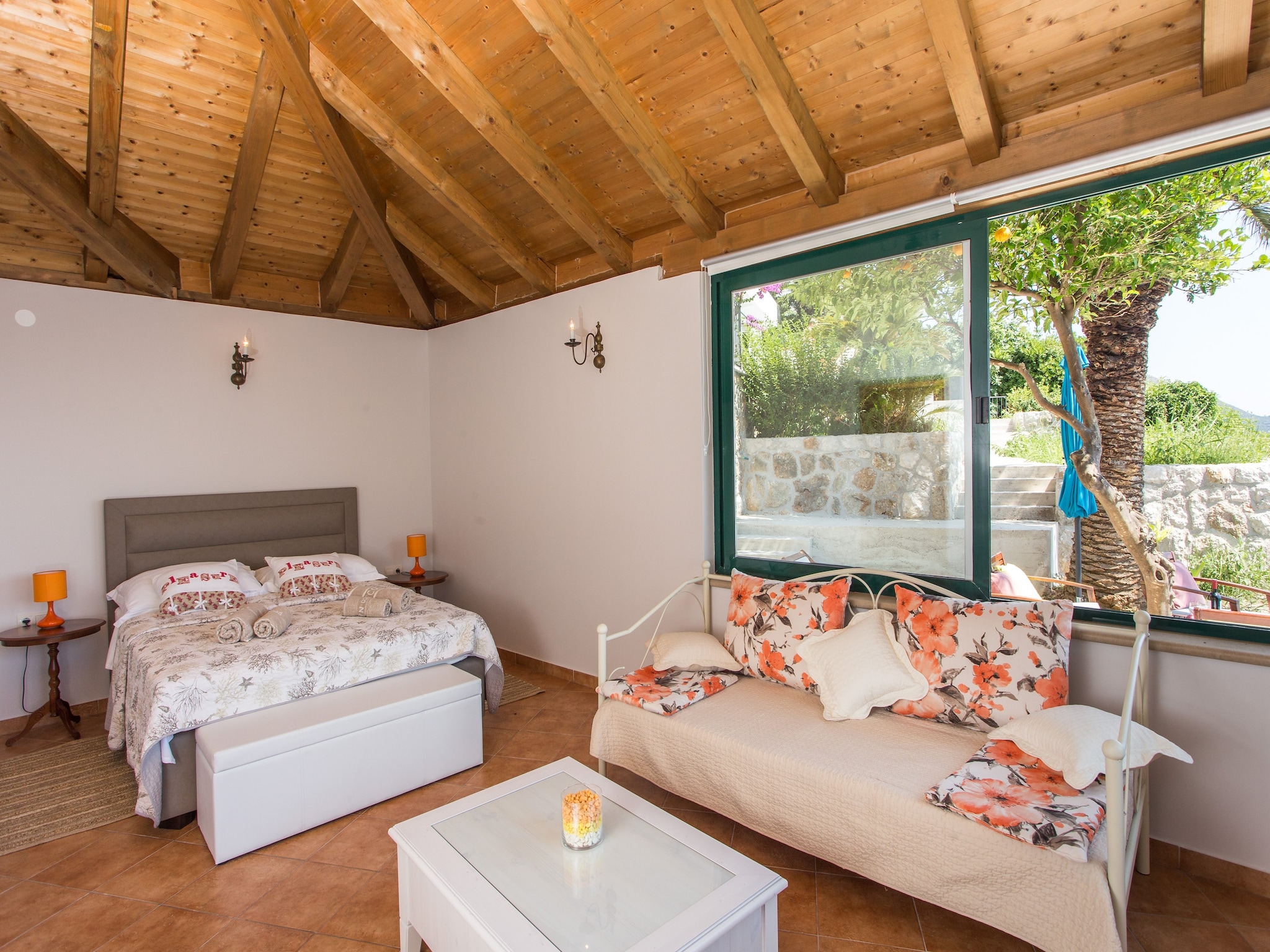 Apartmá Villa Mirjana - One Bedroom Apartment with Terrace