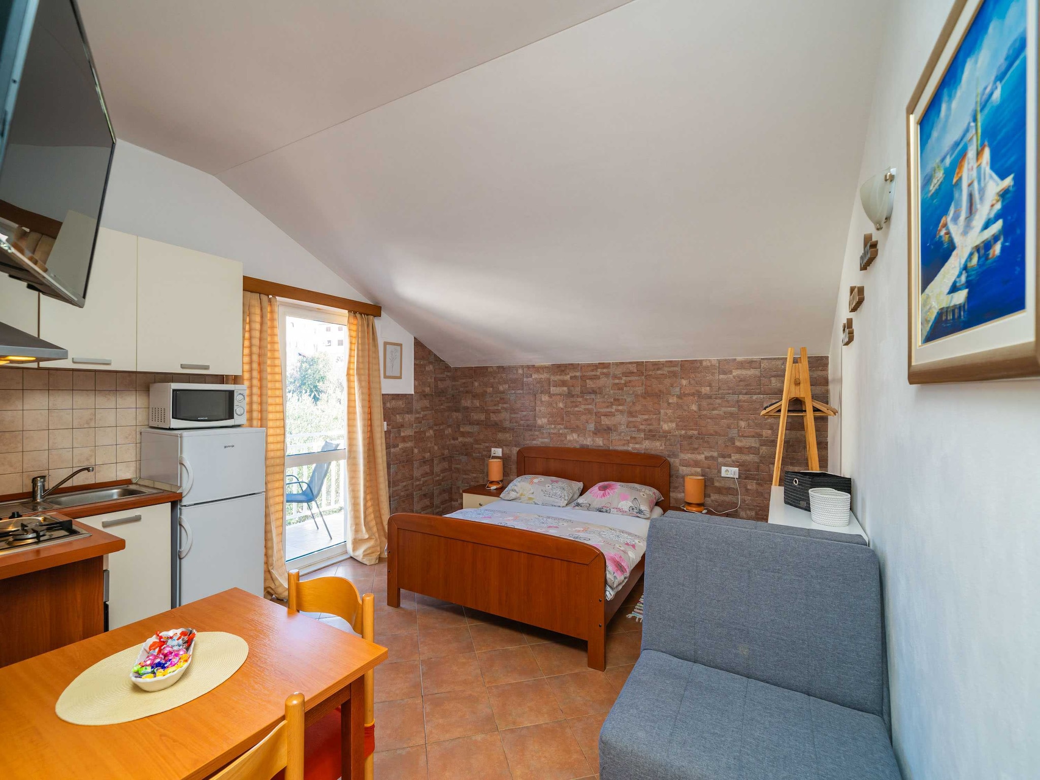 Apartmá Apartments Senjo - Studio Apartment with Balcony a