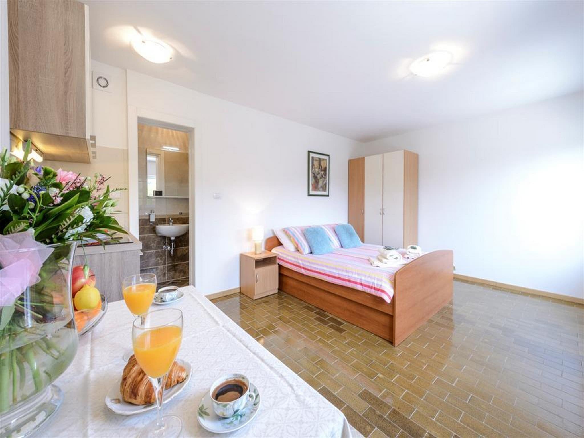 Lomahuoneisto Guest House Rooms Rose - Studio with Terrace