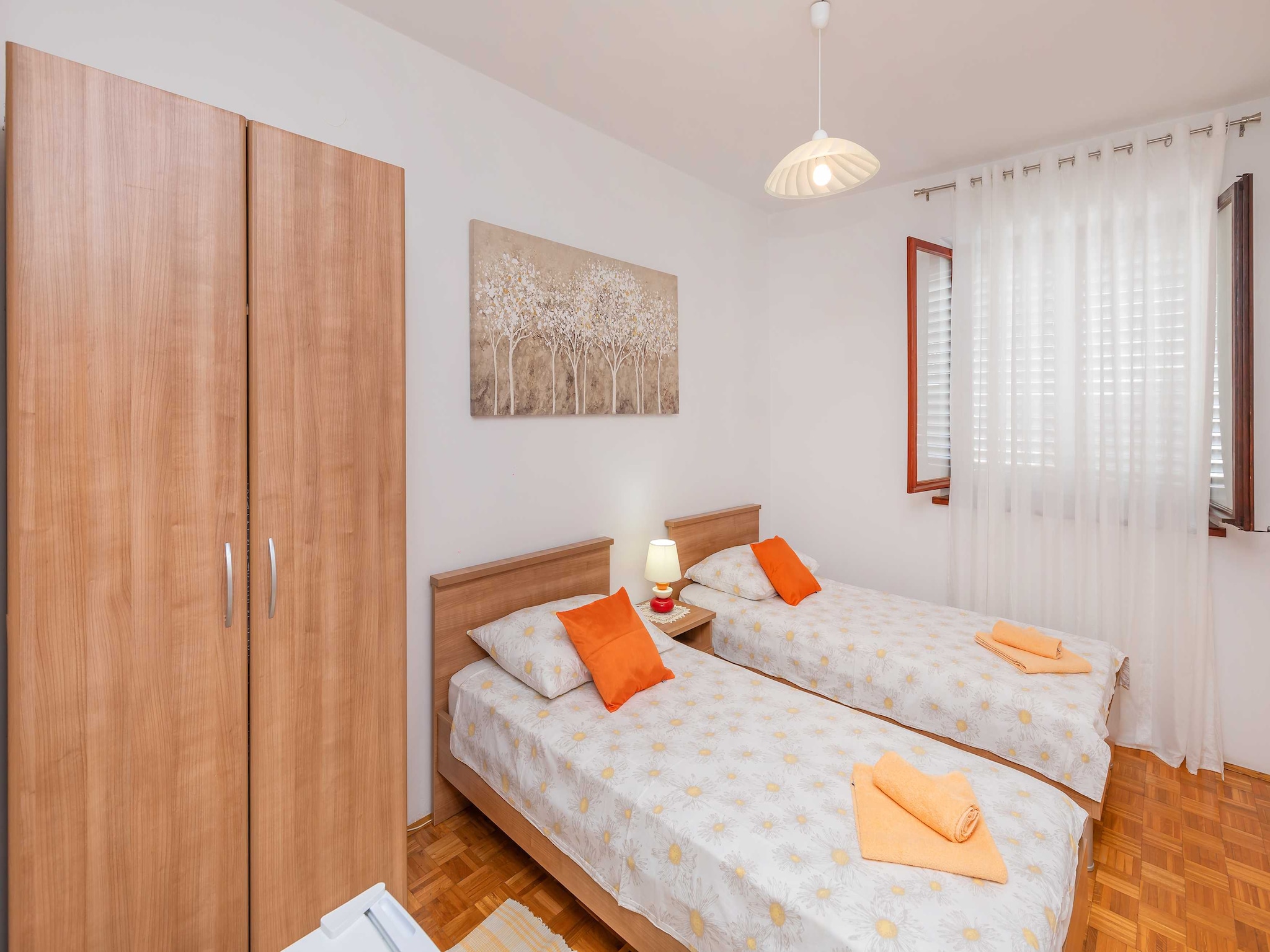 Apartmá Rooms Ivo - Twin Room with Shared Bathroom