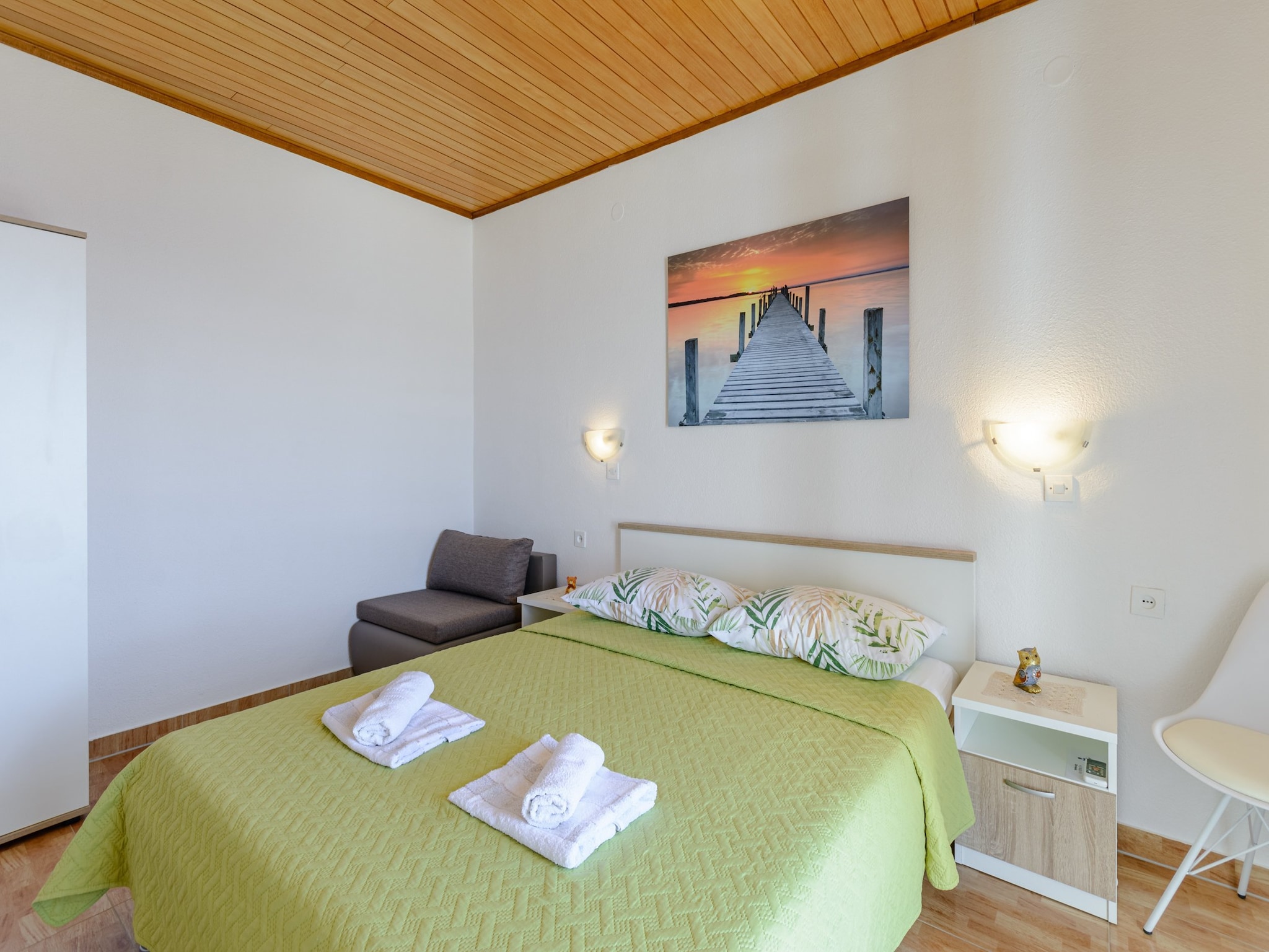 Apartmá Rooms Sani- Double Room with Terrace and Sea View