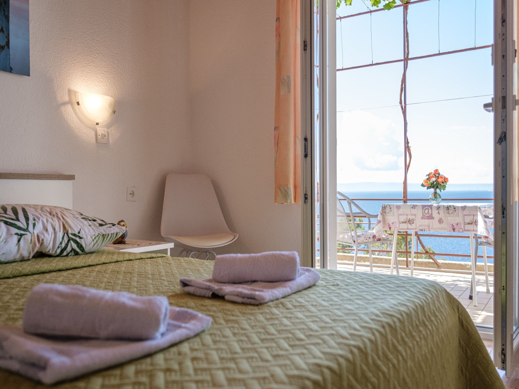 Apartmá Rooms Sani- Double Room with Terrace and Sea View