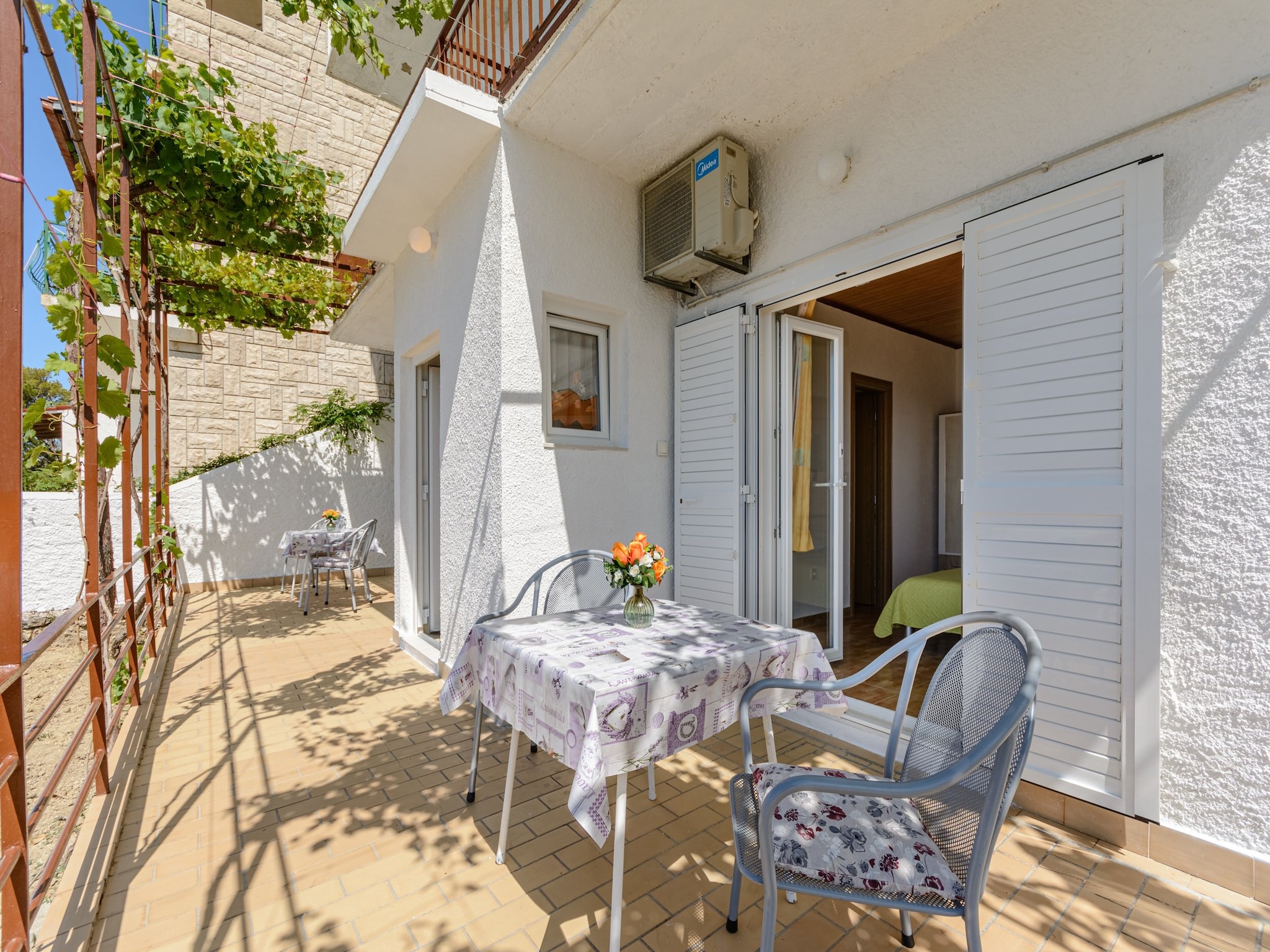 Apartmá Rooms Sani- Double Room with Terrace and Sea View