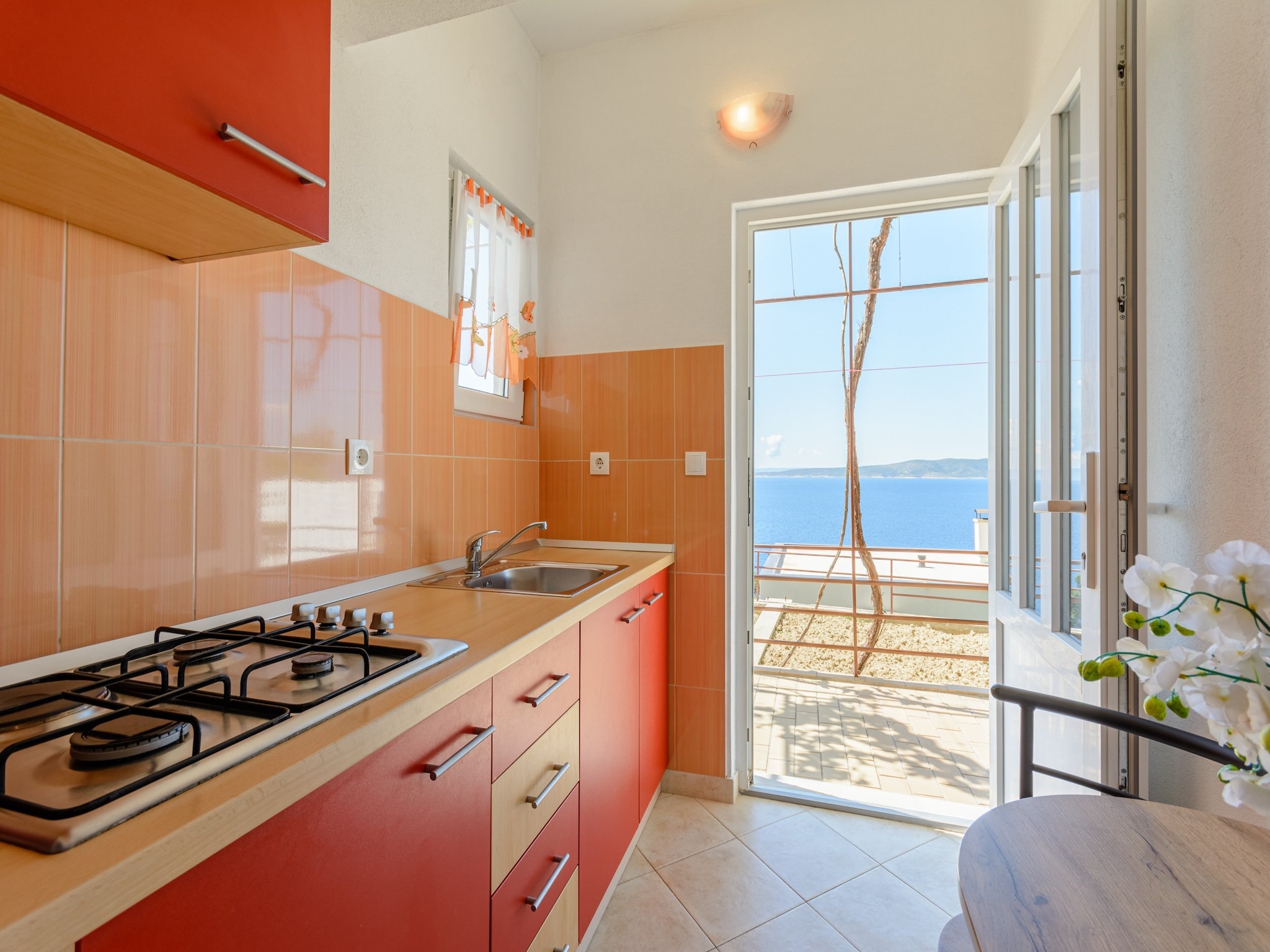 Apartmá Rooms Sani- Double Room with Terrace and Sea View