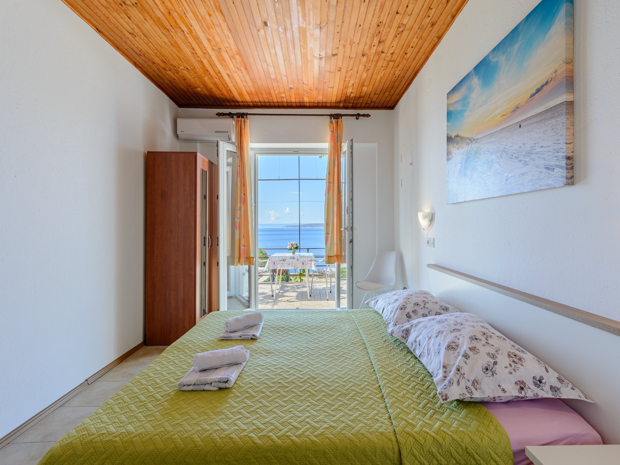 Apartmá Rooms Sani - Double Room with Terrace and Sea View