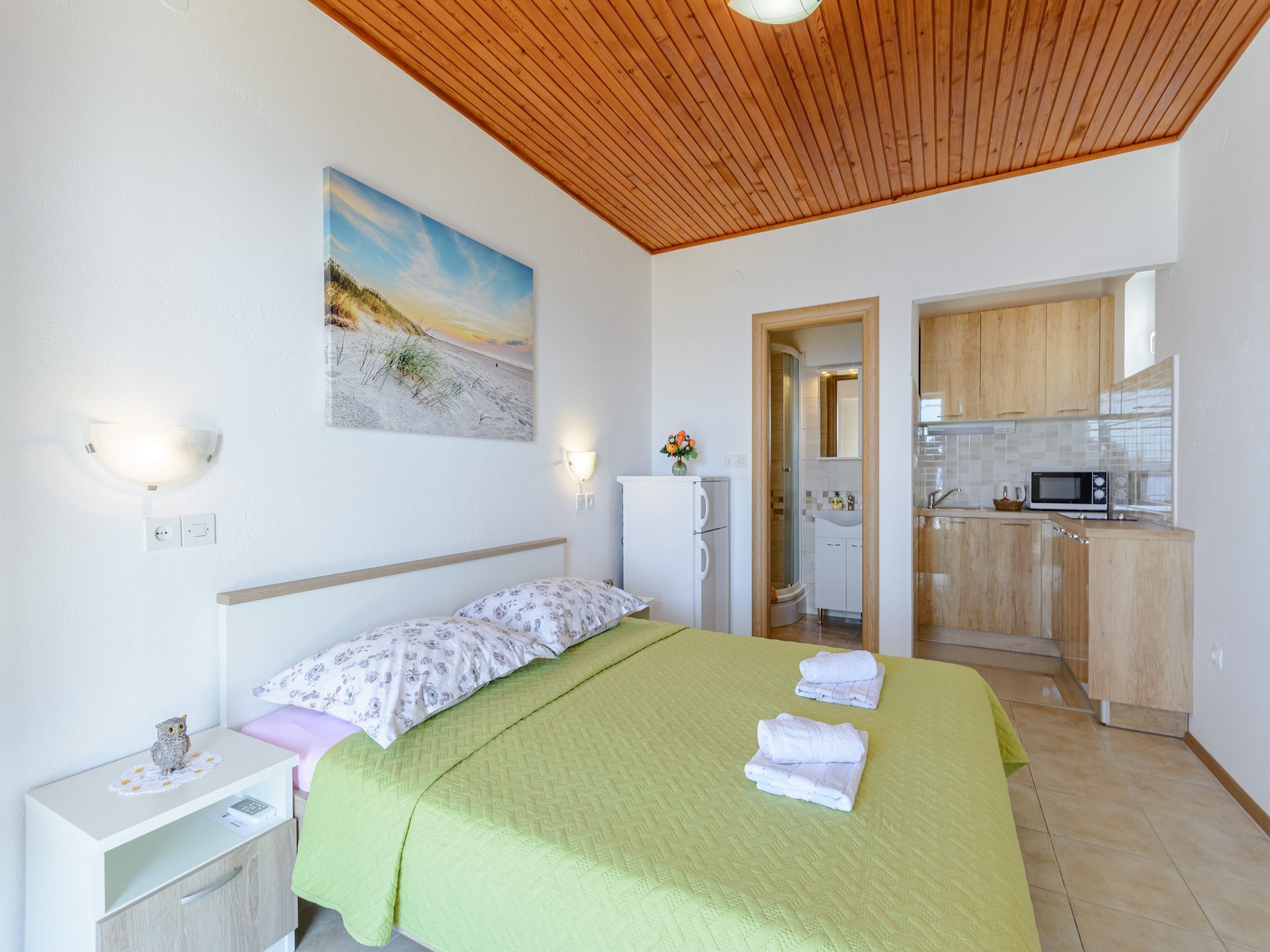 Apartmá Rooms Sani - Double Room with Terrace and Sea View