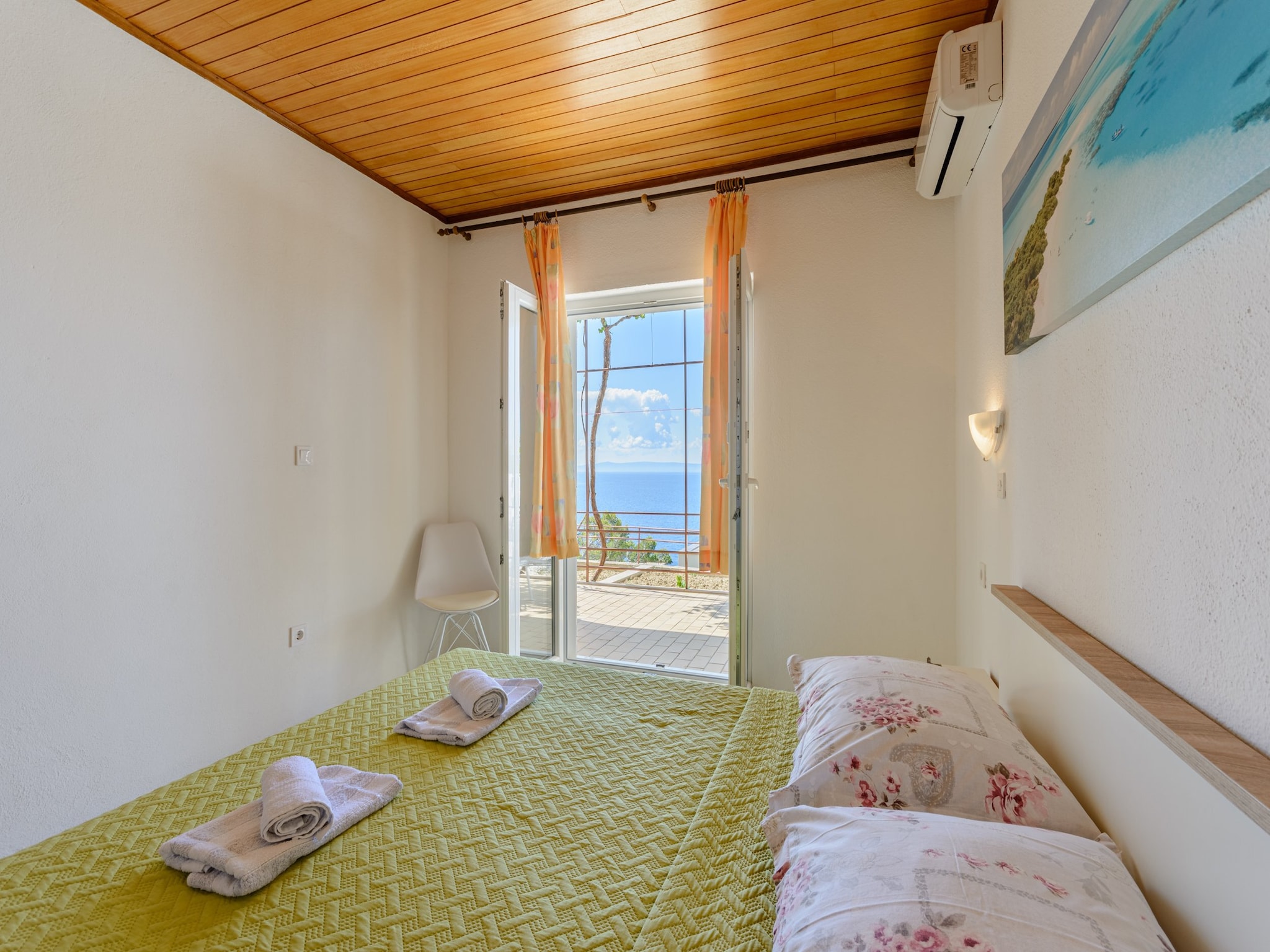 Apartmá Rooms Sani - Double Room with Terrace and Sea View