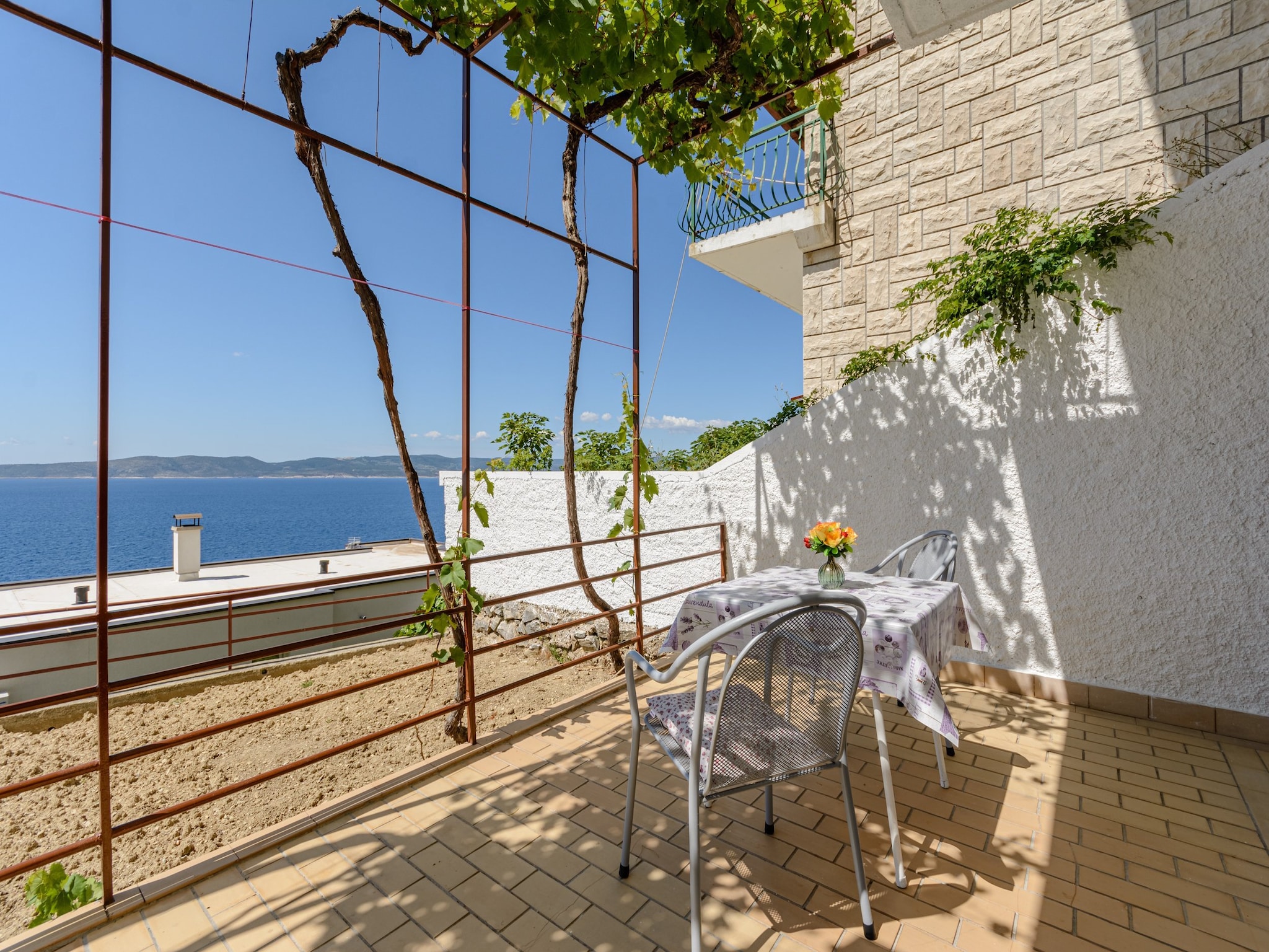Apartmá Rooms Sani - Double Room with Terrace and Sea View