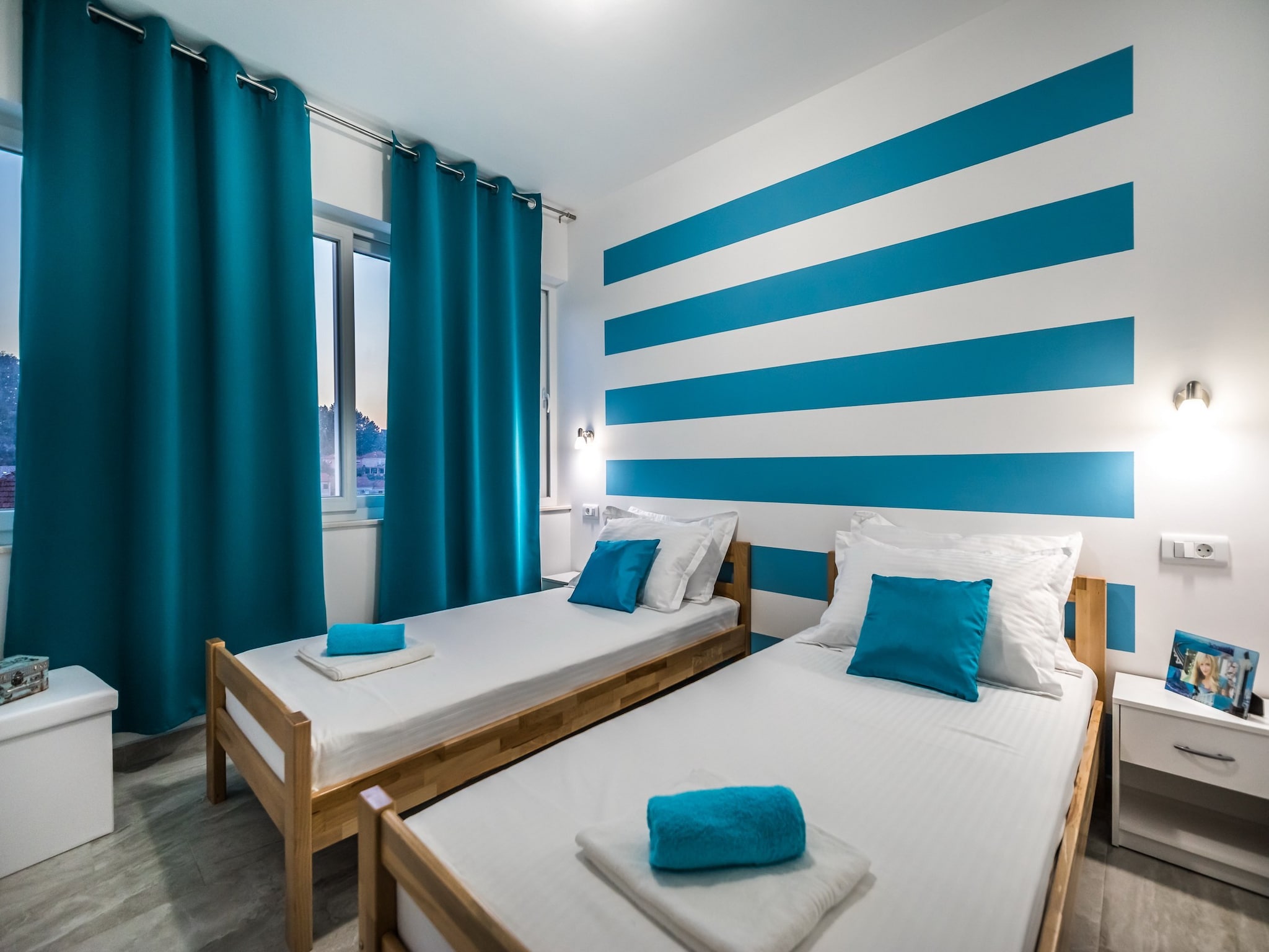 Apartmá Apartments Sunshine Home - Twin Room ( Blue )