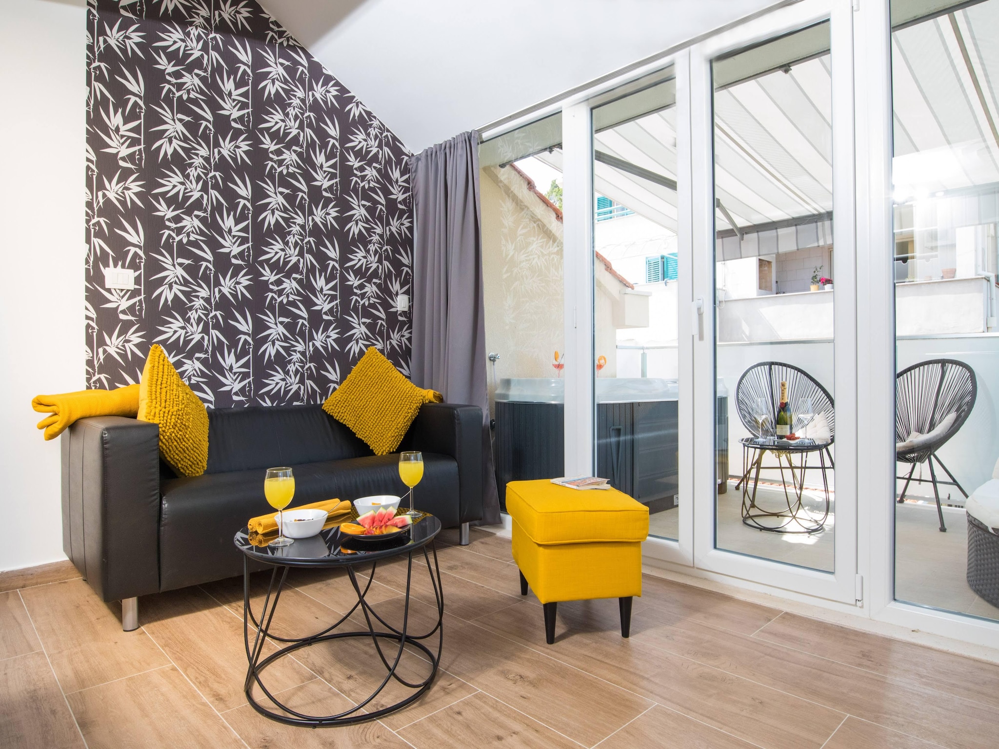 Apartmá Apartment Velvet - Studio Apartment with Hot Tub