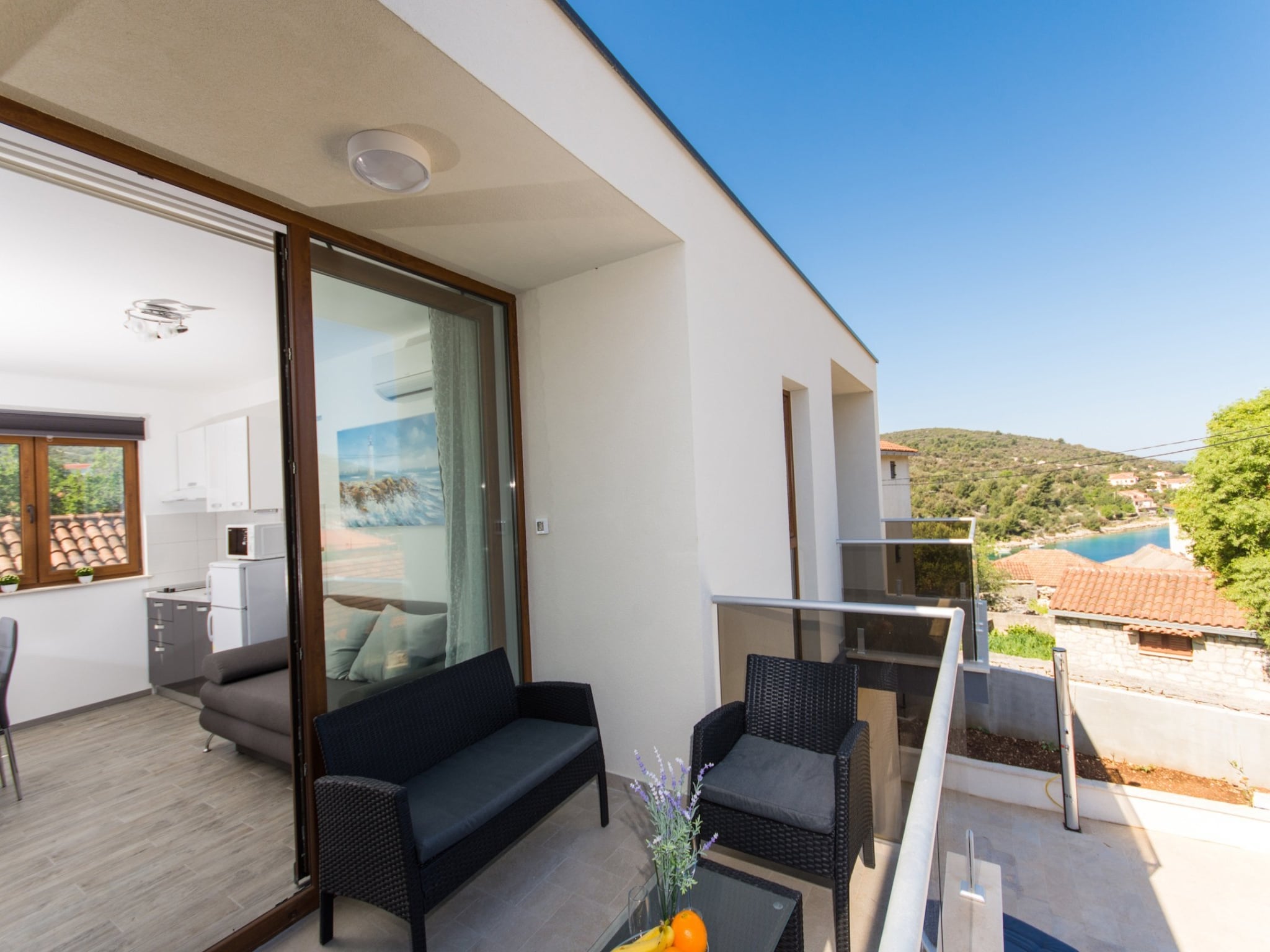 Apartmá Villa LA-Comfort One Bedroom Apartment with Sea Vi