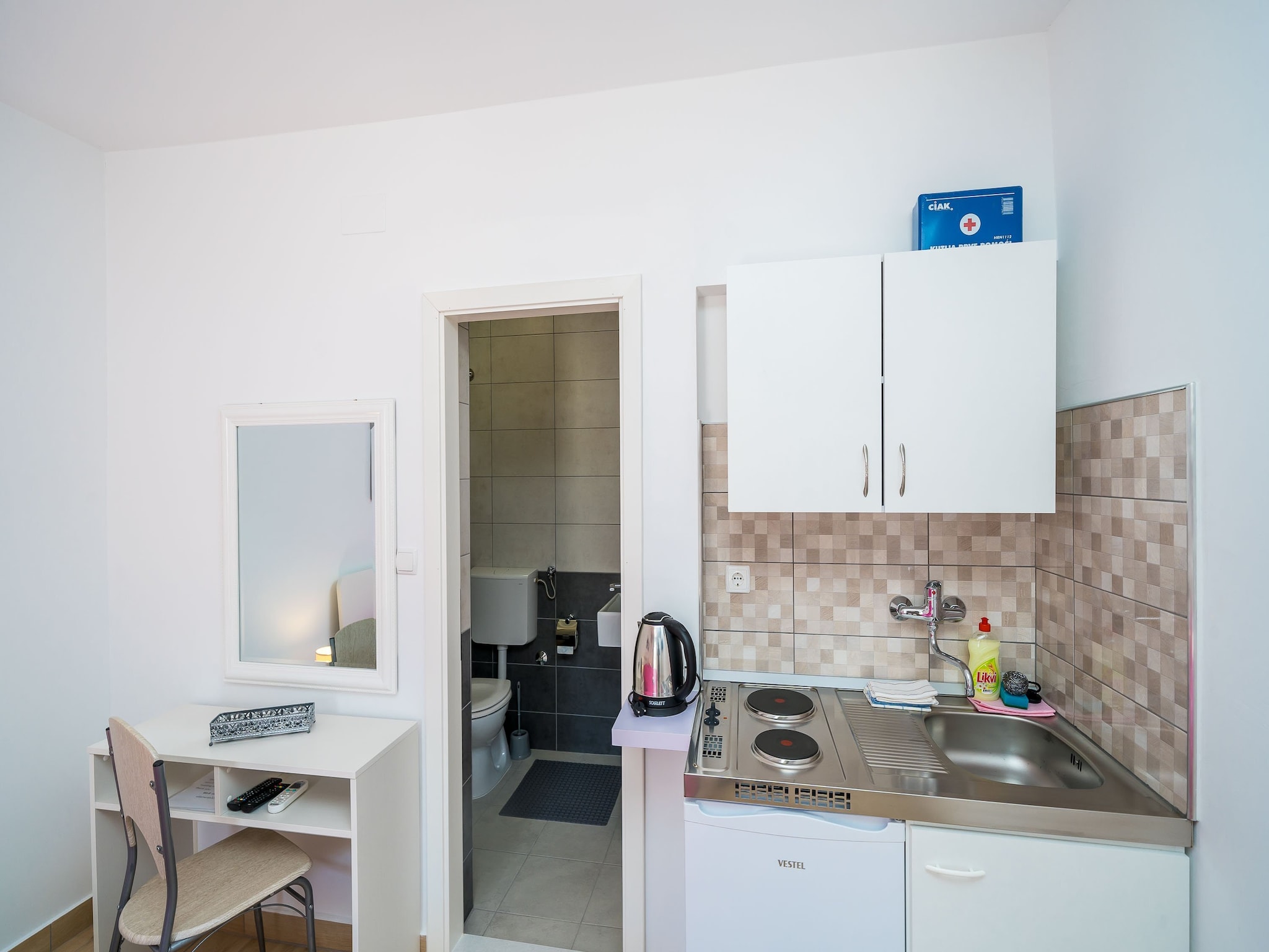 Apartmá Villa Marija-Twin room with Kitchen and Terrace-4