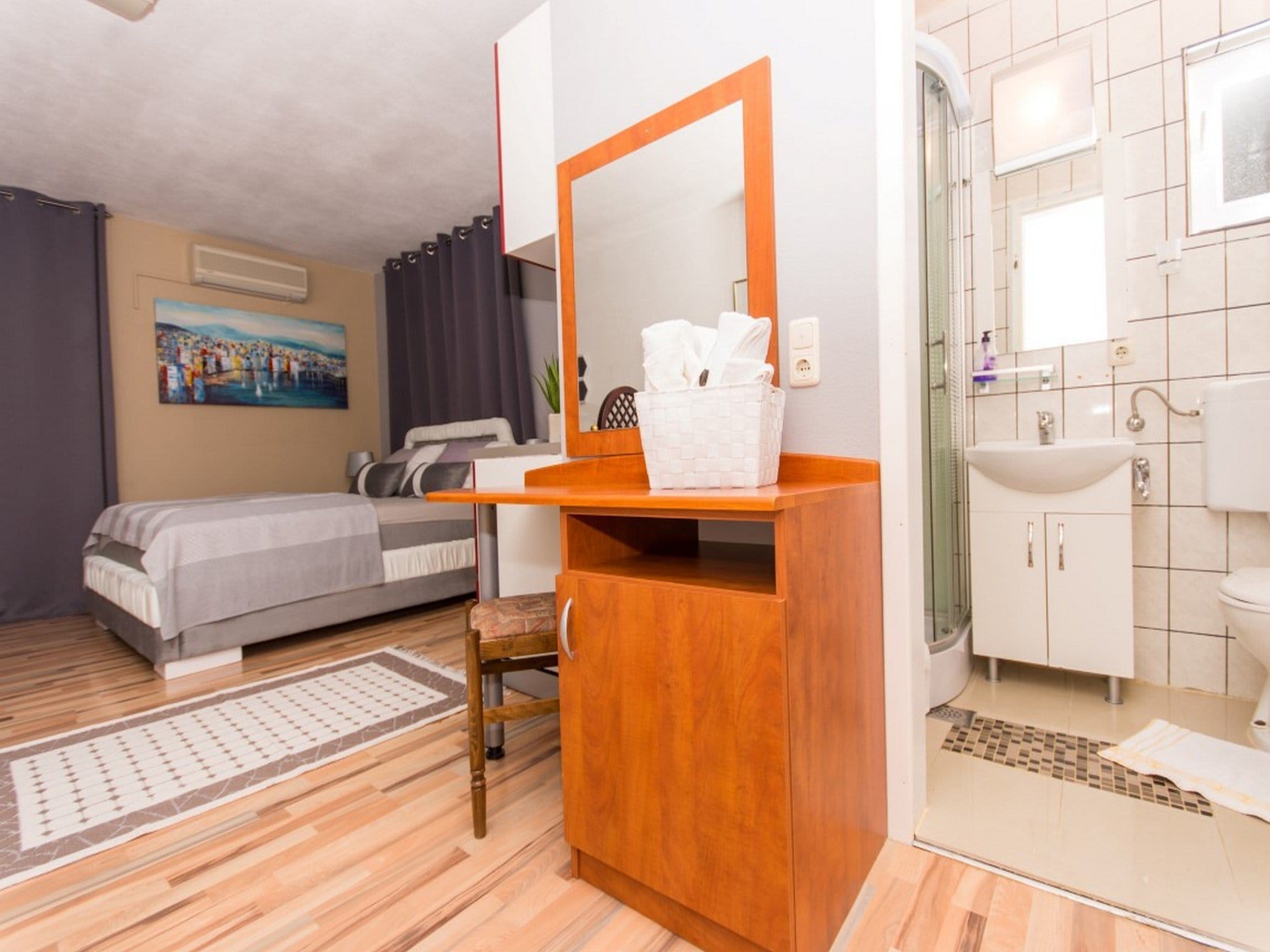 Apartmá Villa Stil - Studio Apartment with Balcony and Sea