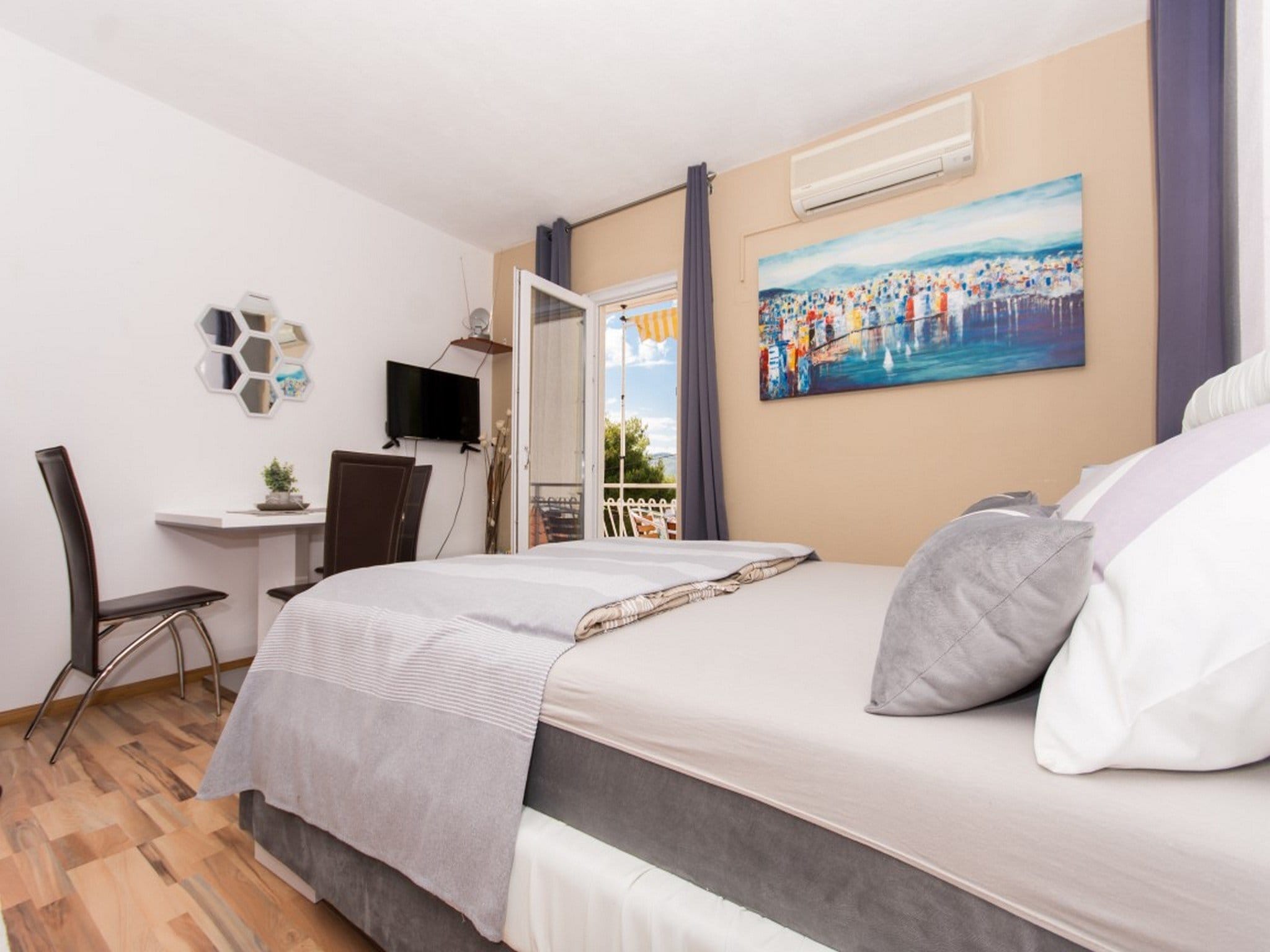 Apartmá Villa Stil - Studio Apartment with Balcony and Sea