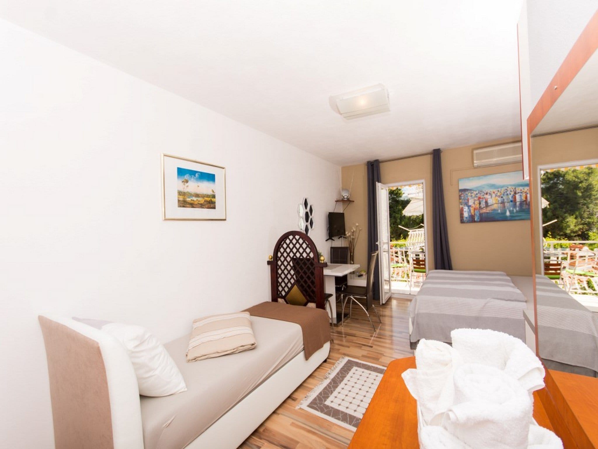 Apartmá Villa Stil - Studio Apartment with Balcony and Sea