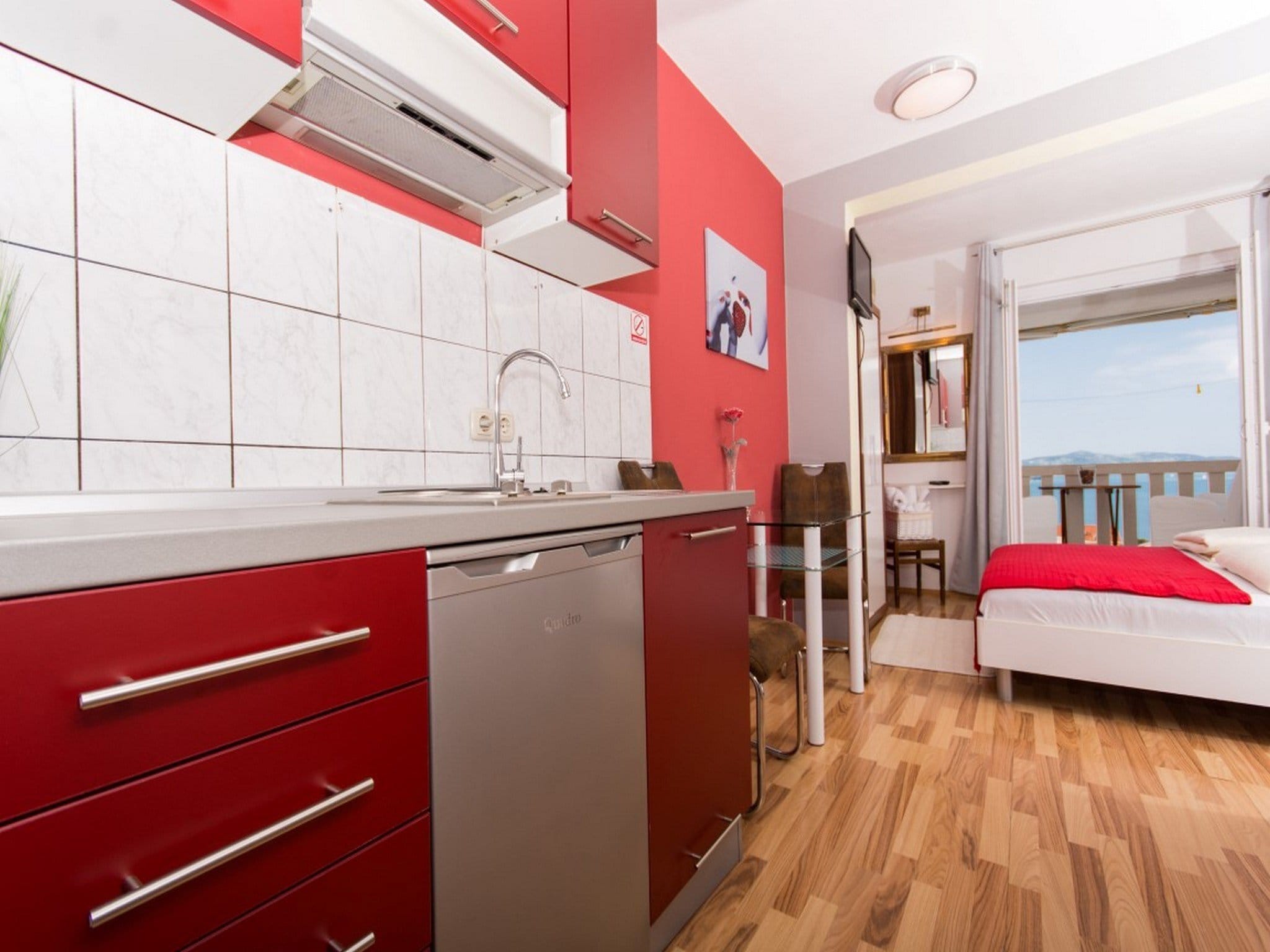 Apartmá Villa Stil - Studio Apartment with Balcony and Sea