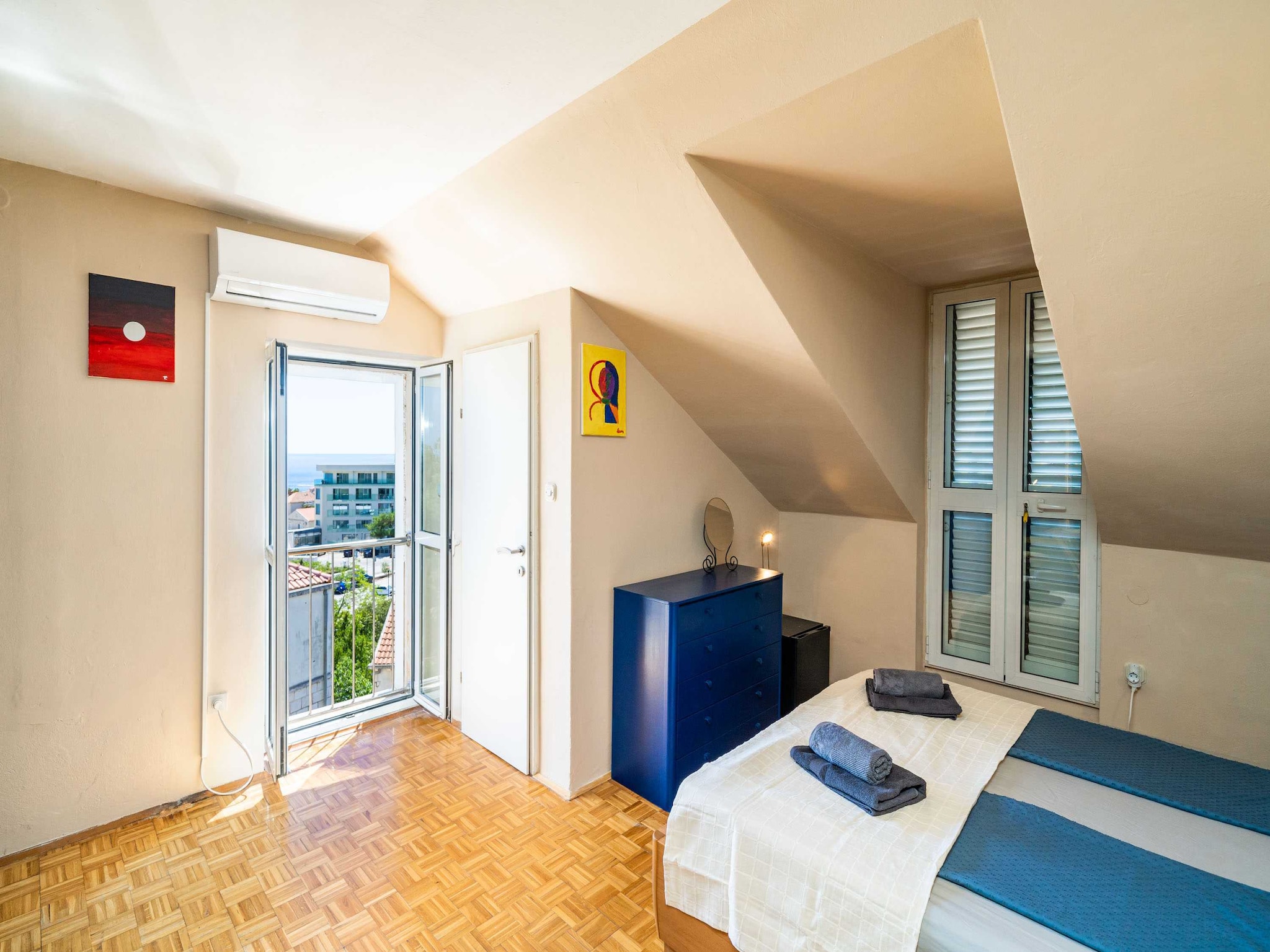 Apartmá Rooms Nina - Double room with Sea View and shared