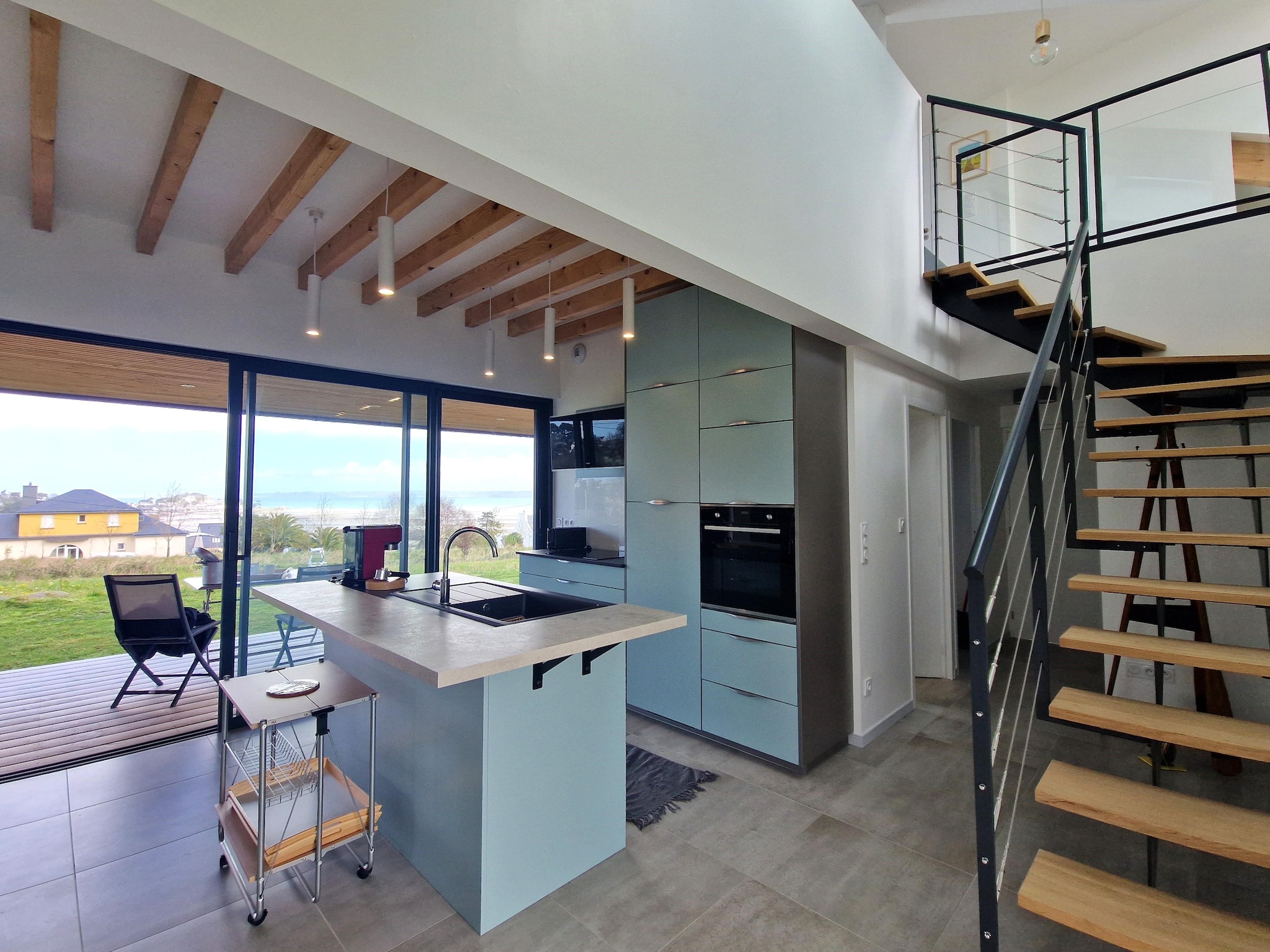   Villa d'architecte avec vue mer panoramique Locqui
