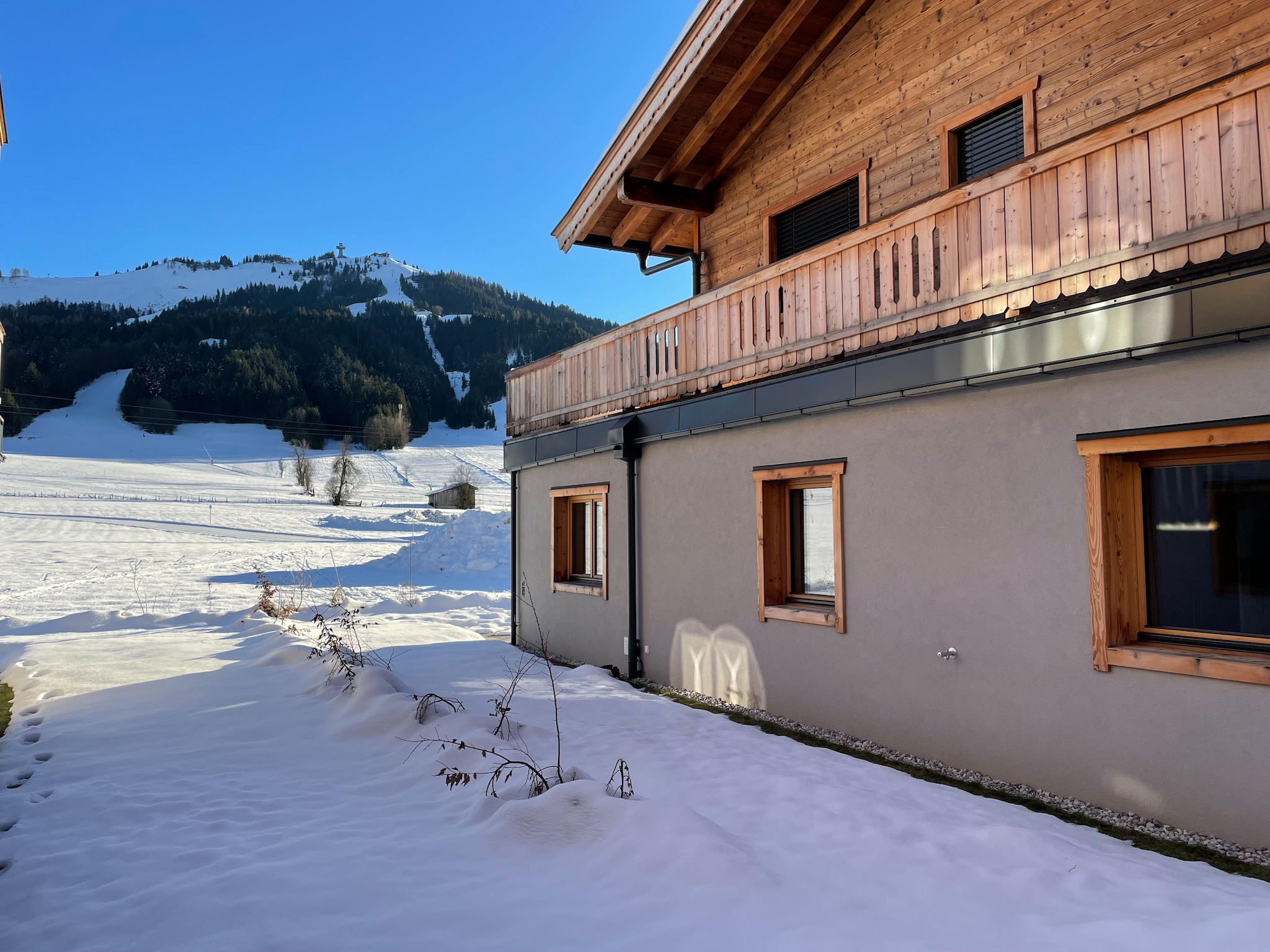 Vakantiehuis Luxusapartment mit Sauna am Berg