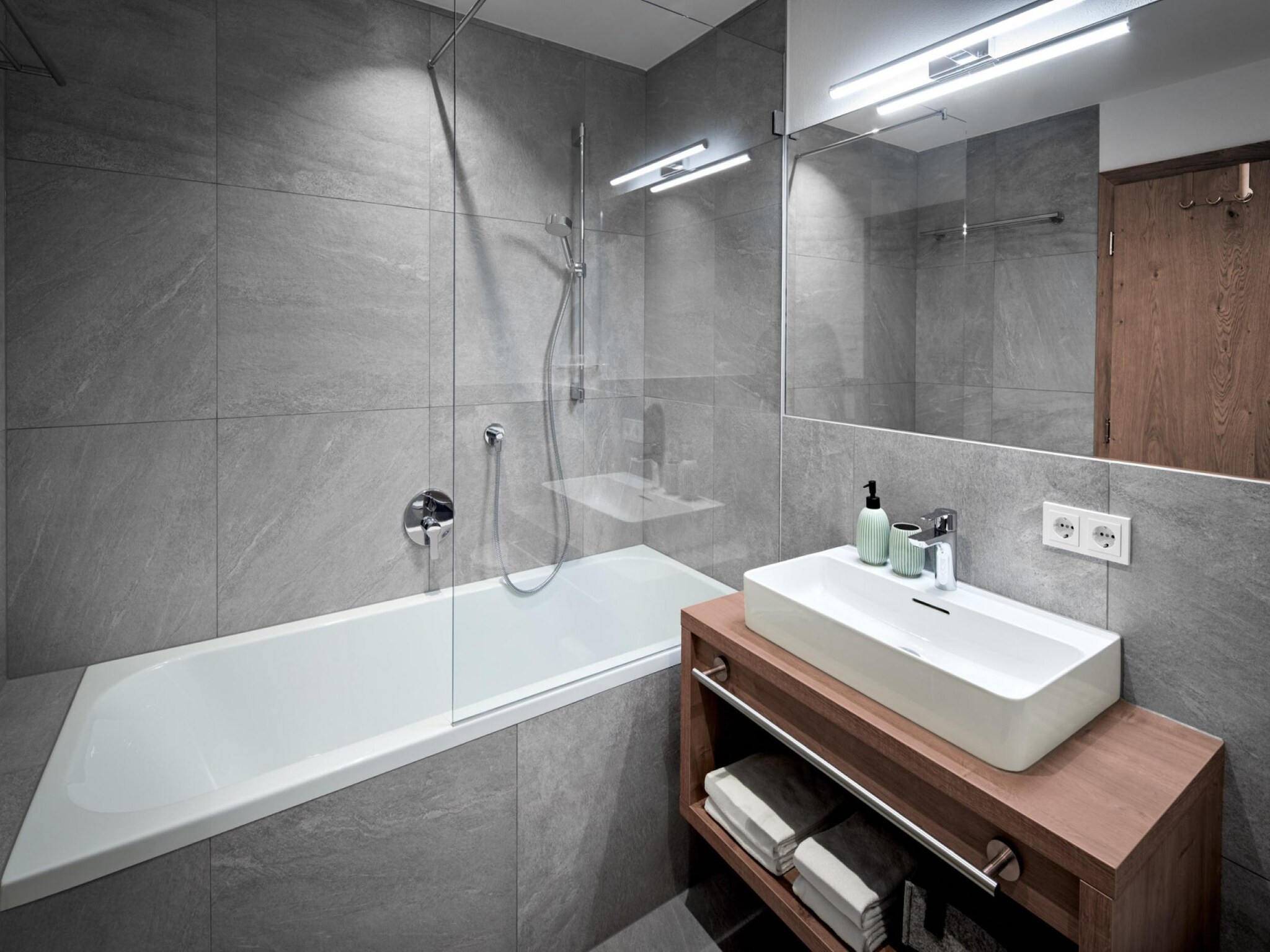 Vakantiehuis Luxusapartment mit Sauna am Berg