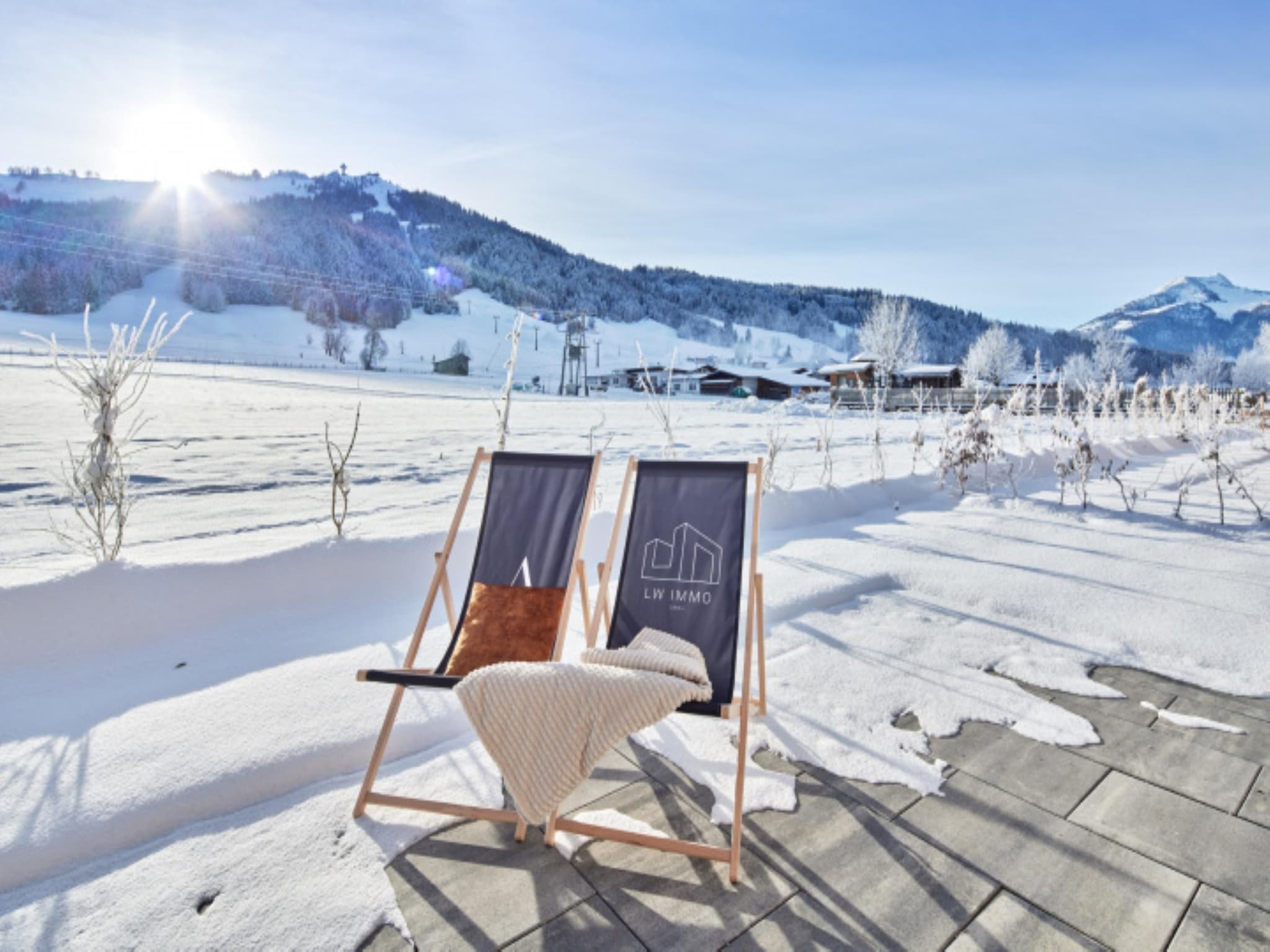 Vakantiehuis Luxusapartment mit Sauna am Berg