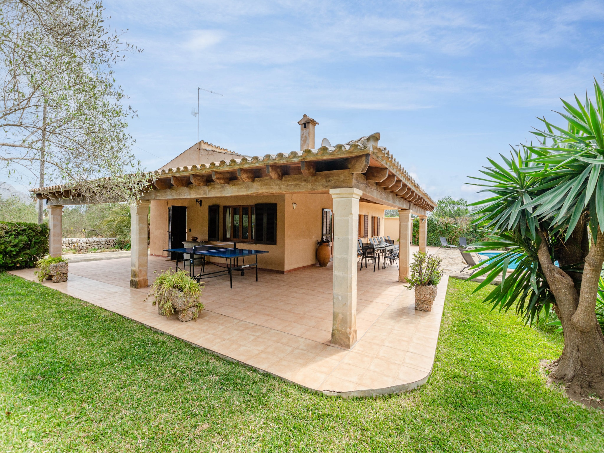 Feriebolig Finca en Pollença con piscina y barbacoa, Esc