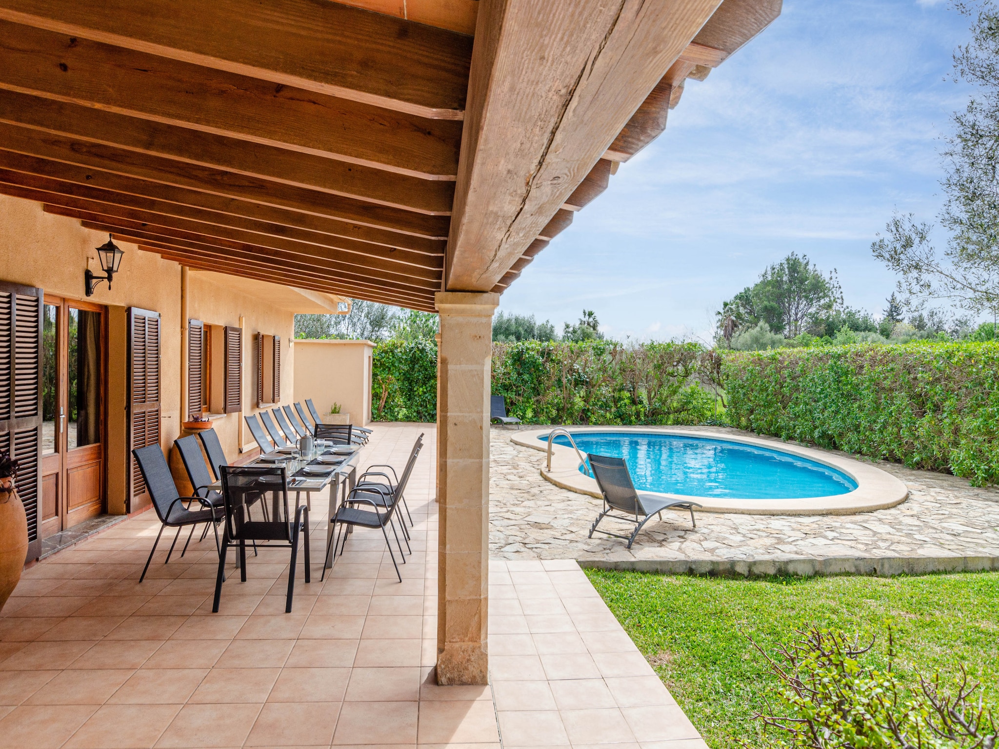 Feriebolig Finca en Pollença con piscina y barbacoa, Esc