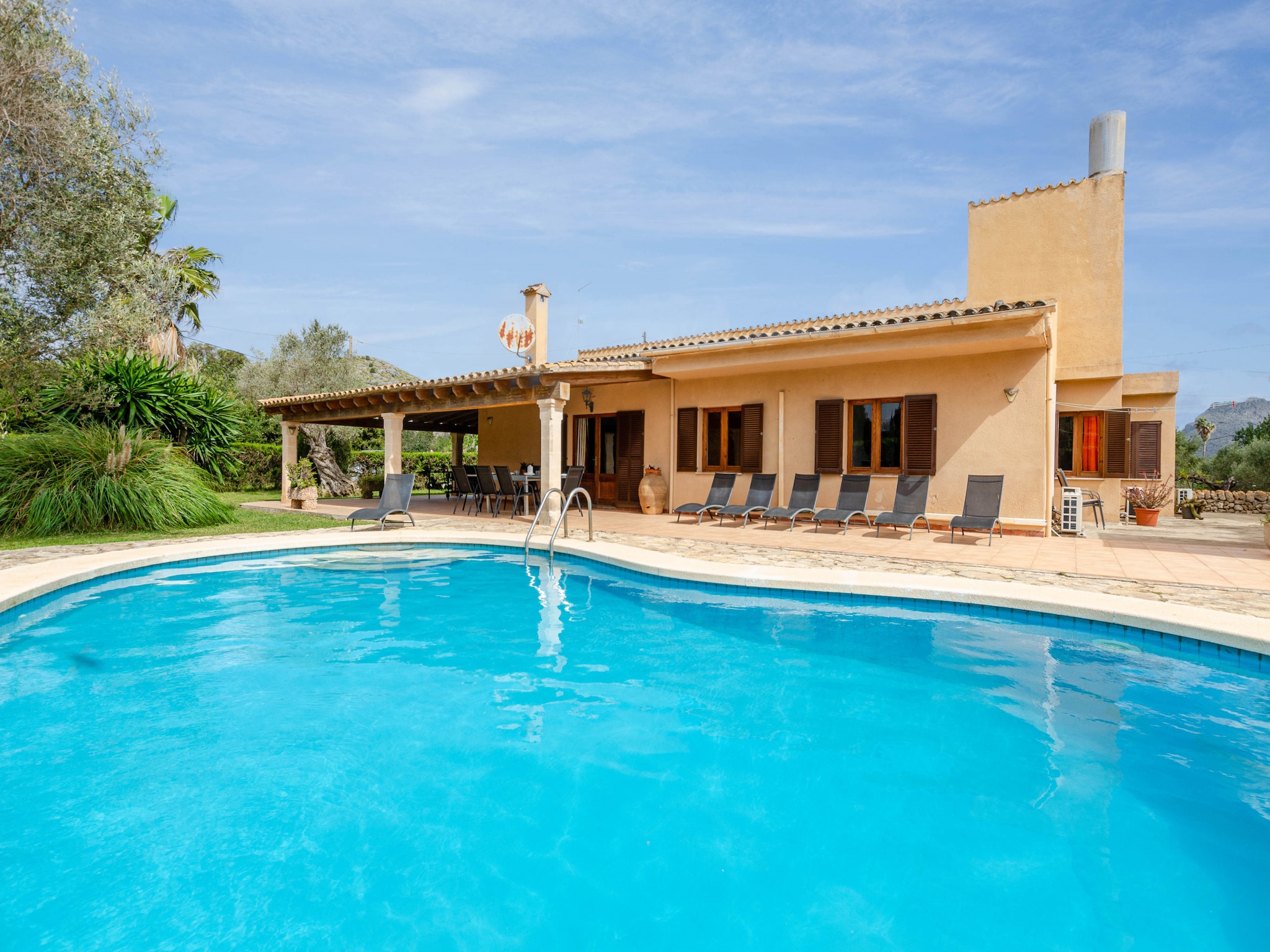 Feriebolig Finca en Pollença con piscina y barbacoa, Esc