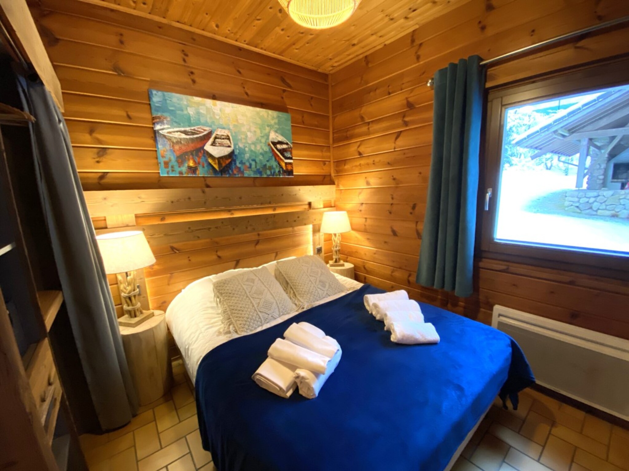 Ferienhaus LE FISHING LODGE Chalet en bois avec Bain Nordique