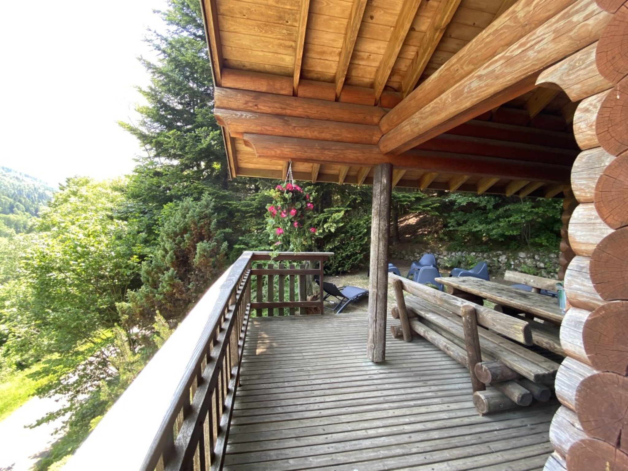 Maison LE GRAND CERF  Chalet en rondins avec SPA Jacuzzi