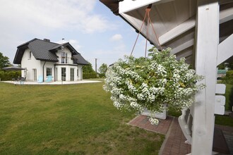 A luxury villa in a seaside village