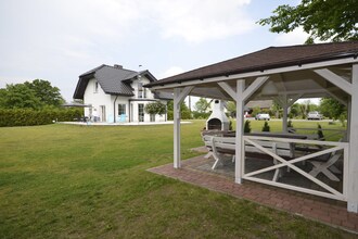 A luxury villa in a seaside village