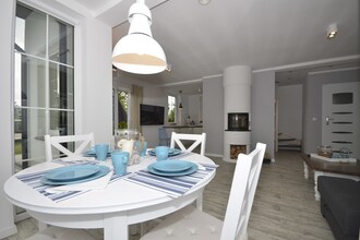 A luxury villa in a seaside village