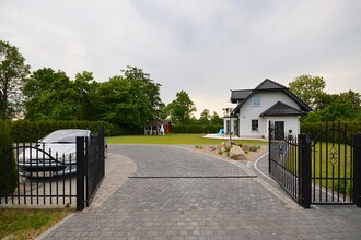 A luxury villa in a seaside village