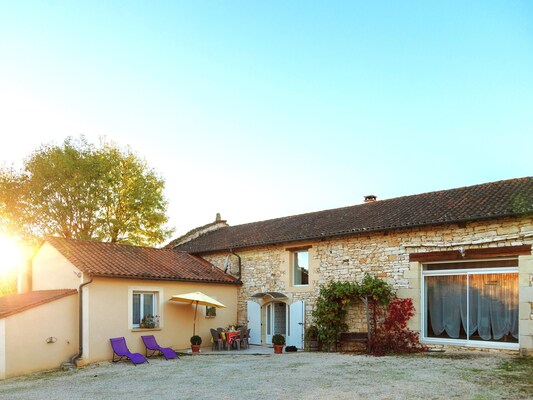 Ferienhaus mit umzäuntem Garten in Cazals (Frankreich) und 1 Hund erlaubt
