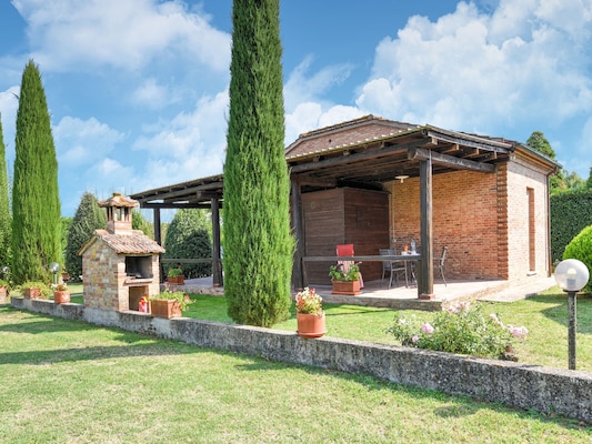 Ferienhaus mit umzäuntem Garten in Acquaviva Montepulciano (Italien) und 1 Hund erlaubt