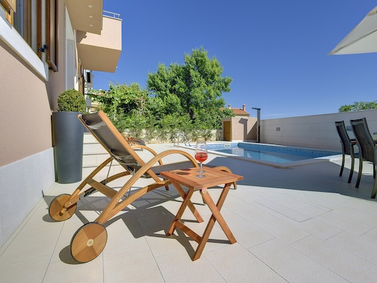 Vakantiehuis met privé zwembad in Liznjan (Kroatië) voor 4 personen