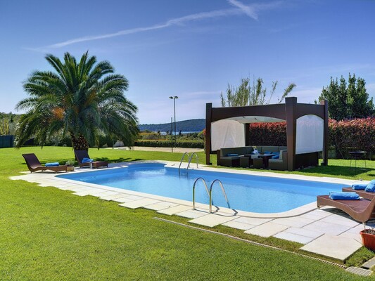 Ferienhaus mit umzäuntem Garten in Pomer (Kroatien) und 1 Hund erlaubt